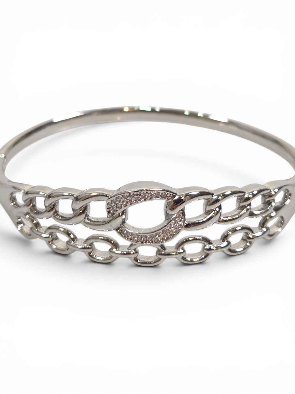 Pulseira Cristal Zirconia Prata 2009