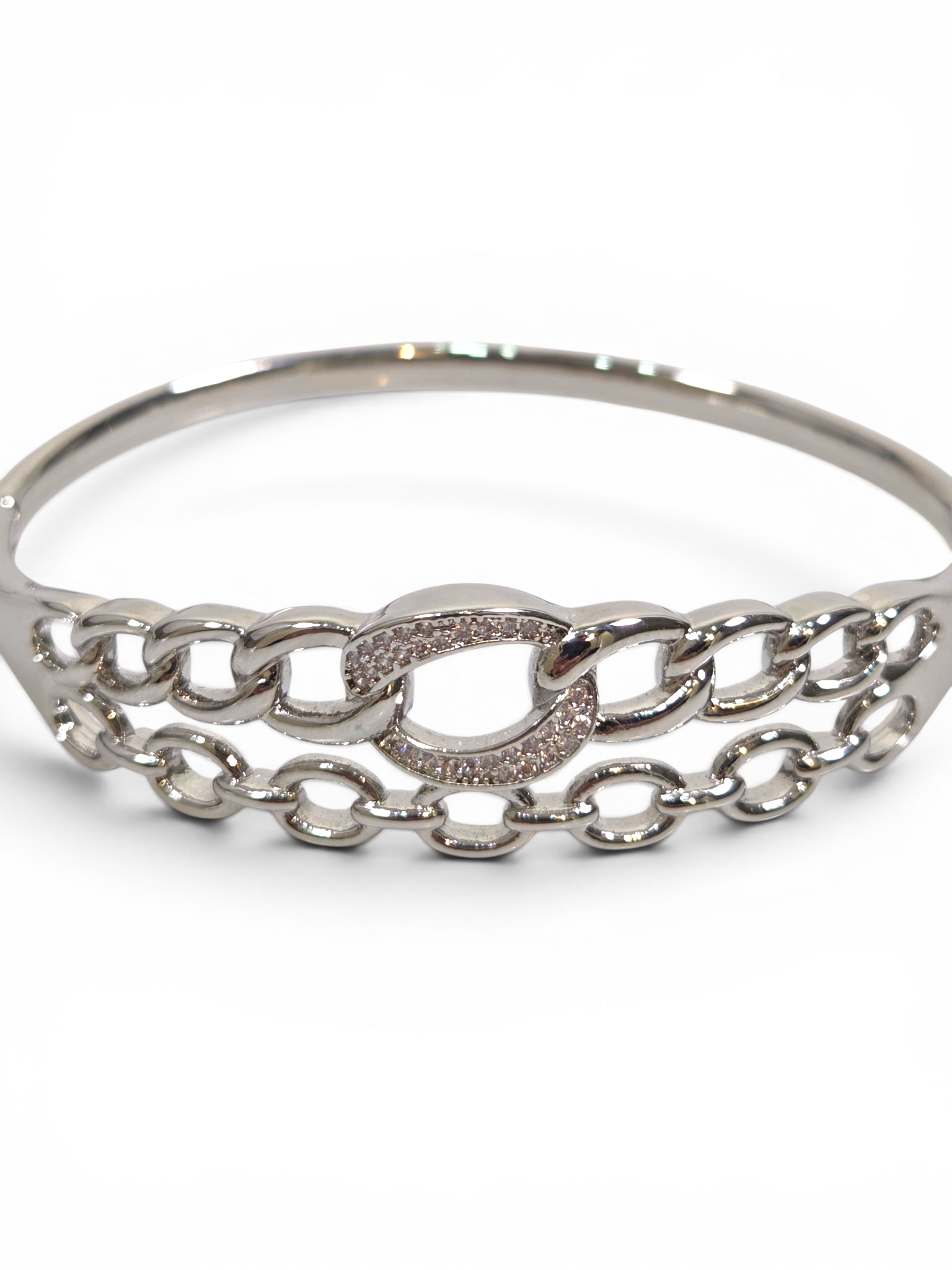 Pulseira Cristal Zirconia Prata 2009