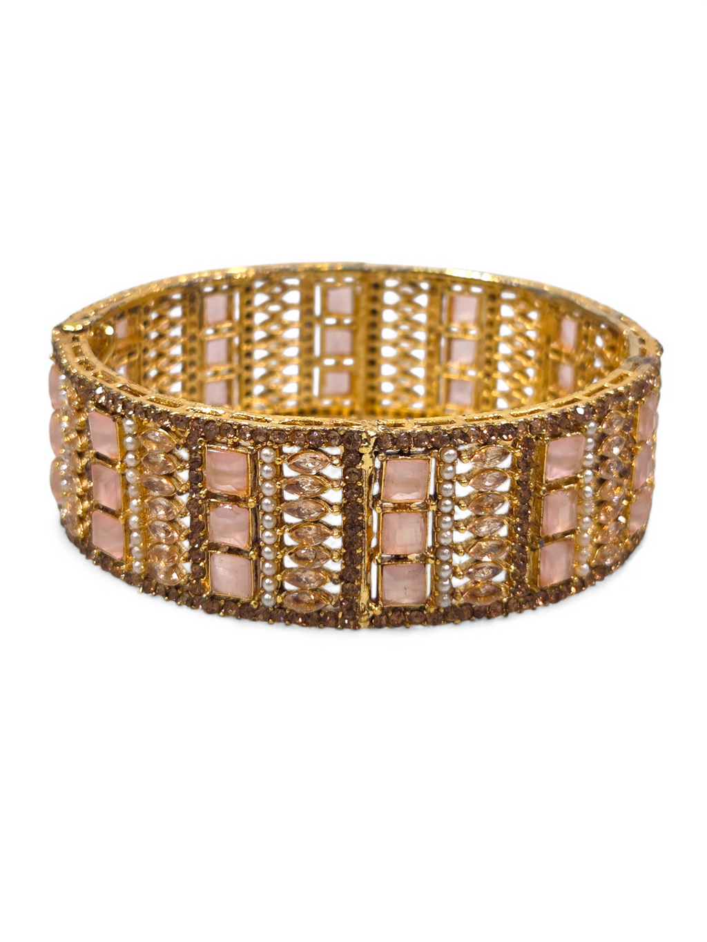 Bracelete Folheado Semi Joia Dourada #1061