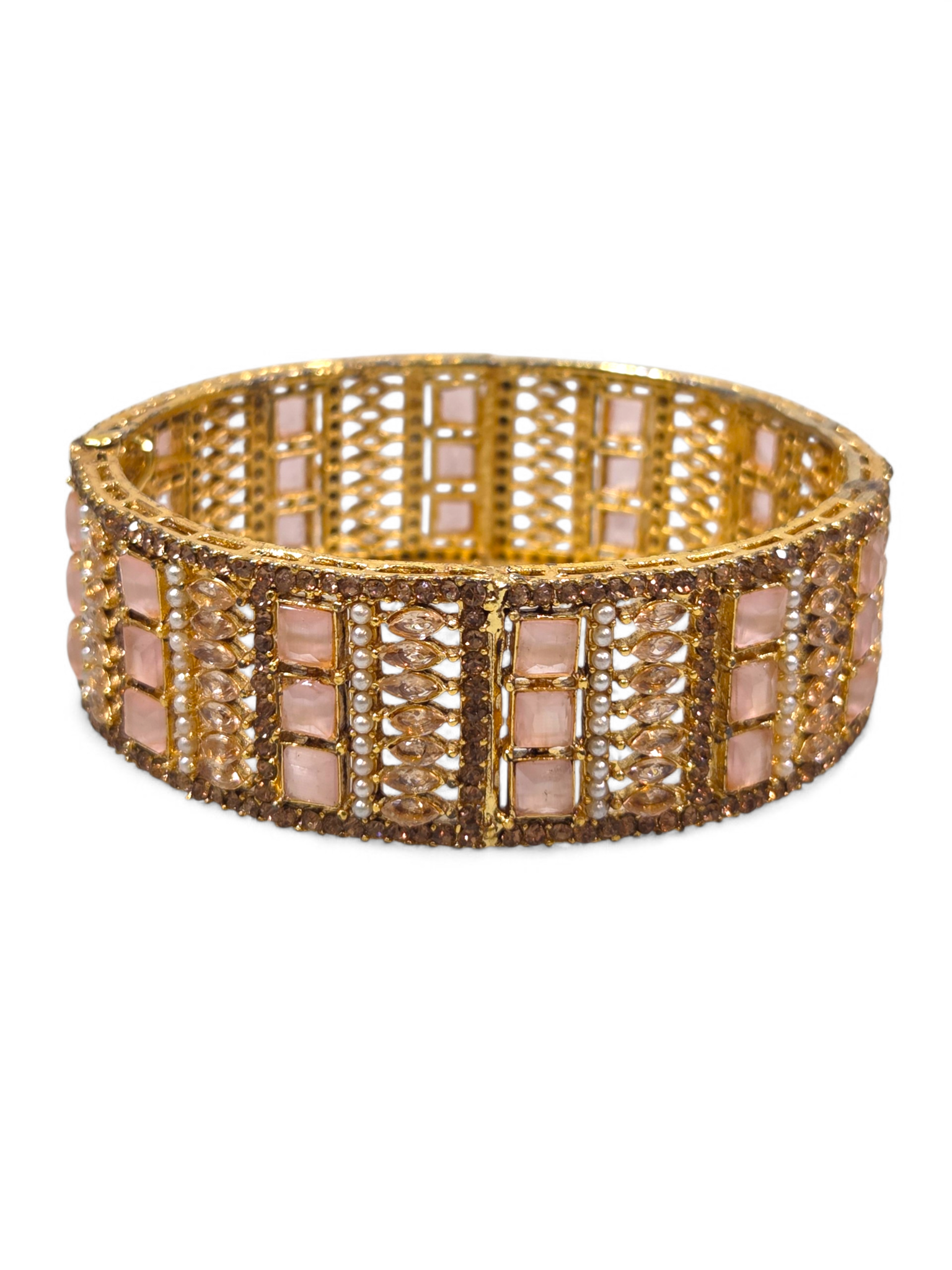 Bracelete Folheado Semi Joia Dourada #1061