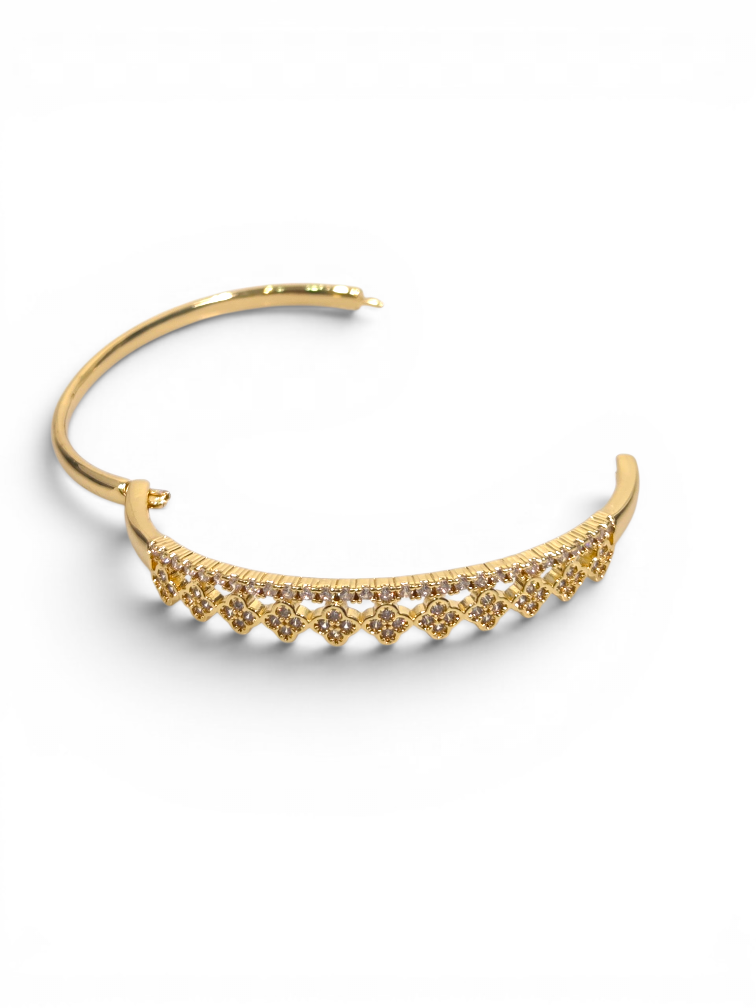Pulseira Cristal Zirconia Dourada 2006
