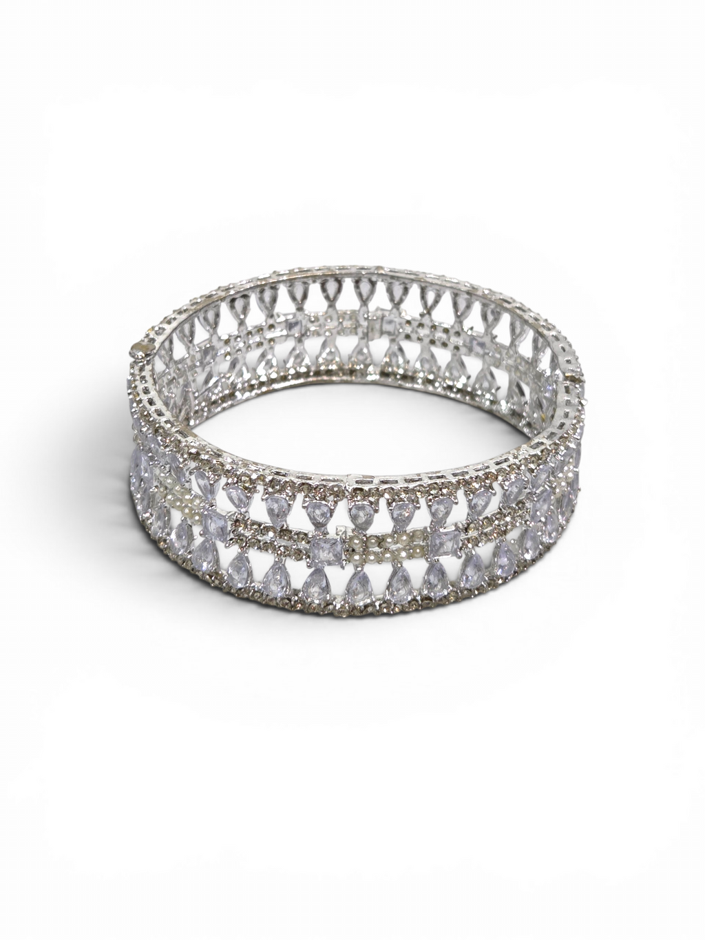 Bracelete Folheado Semi Joia Prata #2014
