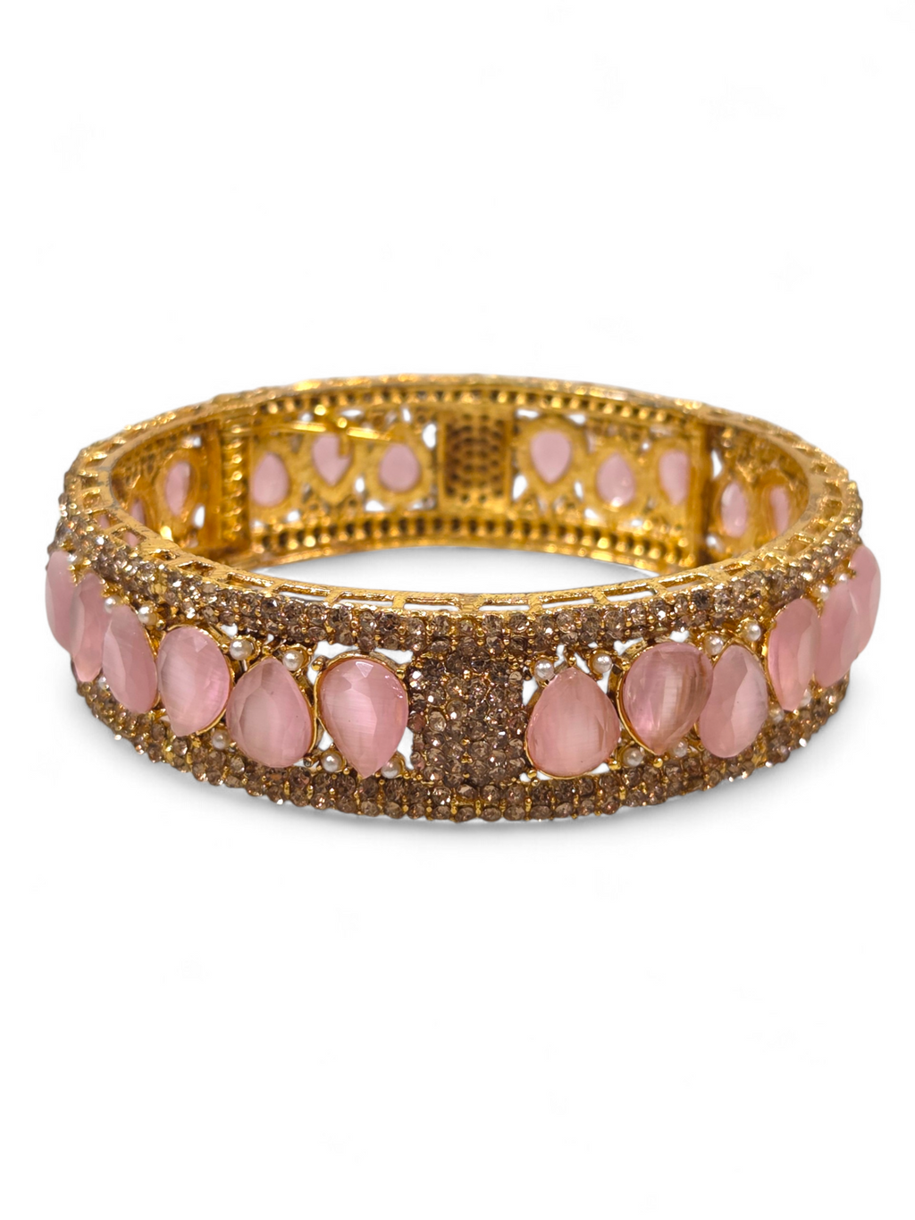 Bracelete Folheado Semi Joia Dourada #1060