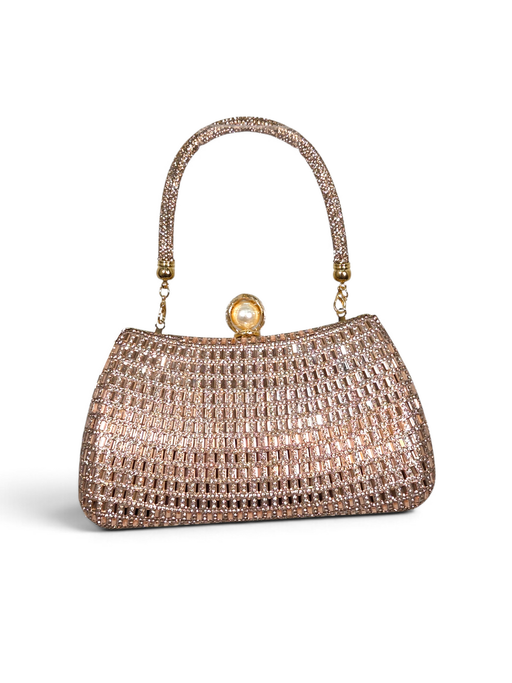 Bolsa Elegance Clutch Cristal Champagne 1094