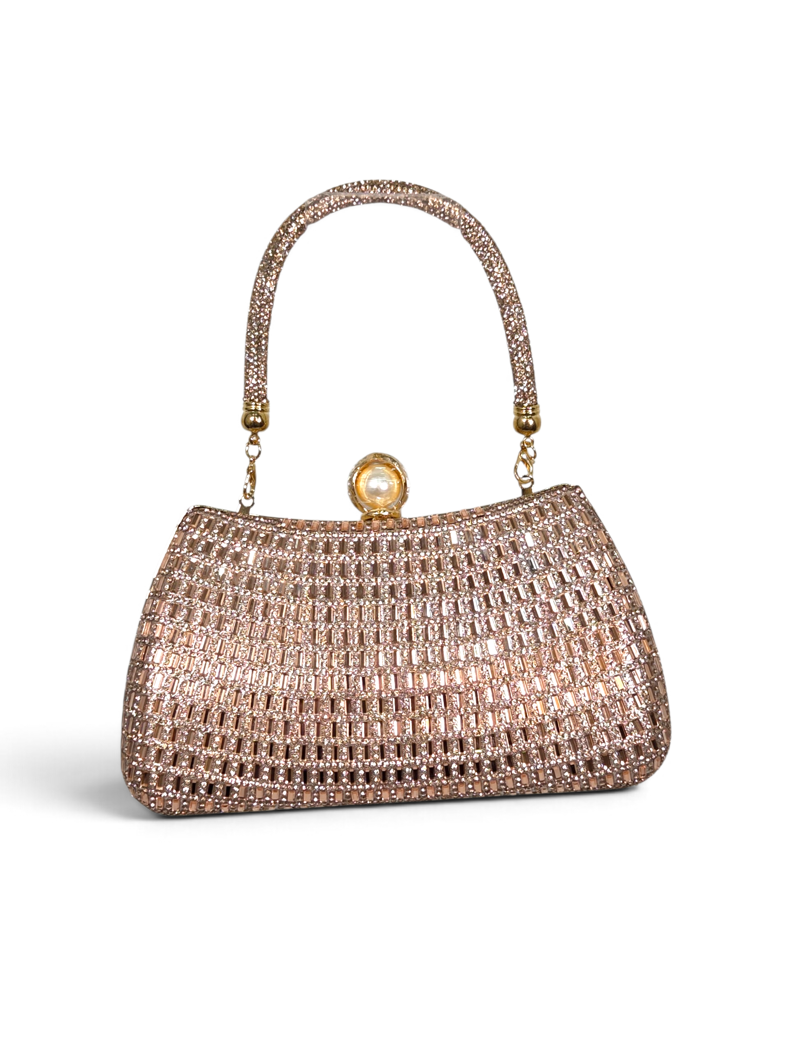 Bolsa Elegance Clutch Cristal Champagne 1094