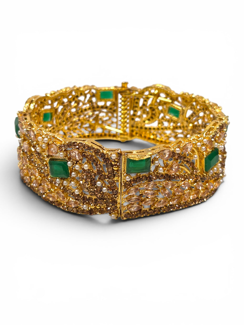 Bracelete Folheado Semi Joia Dourado #1092
