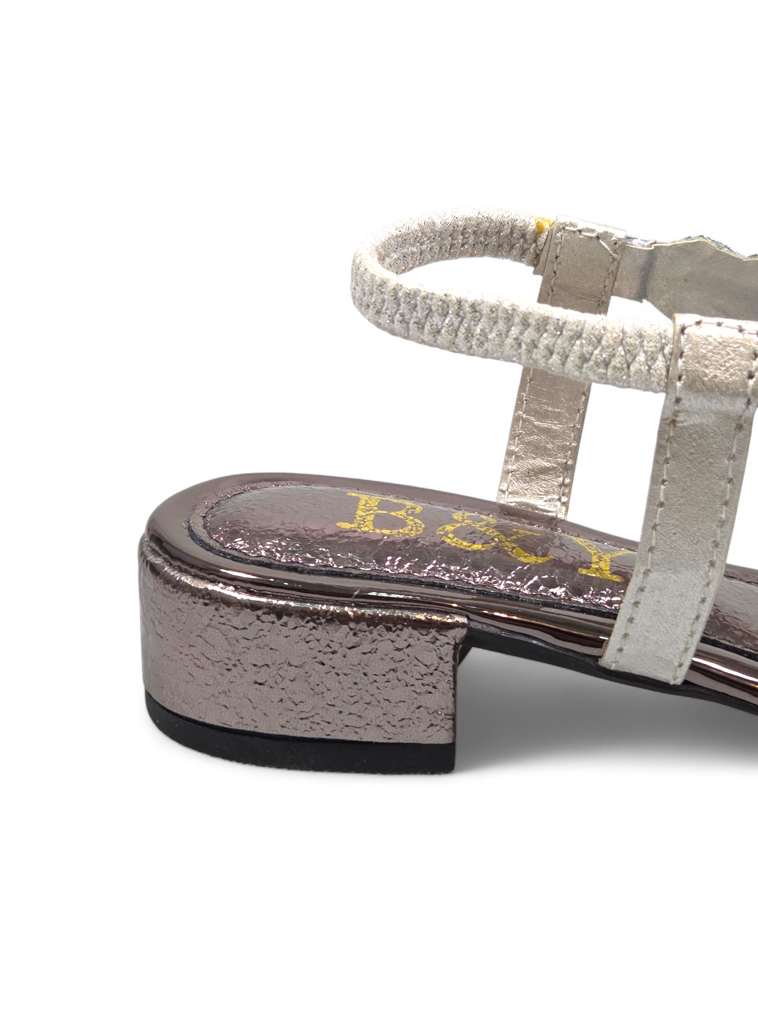 Sandália 9139 Prata Com Salto Bloco 3cm