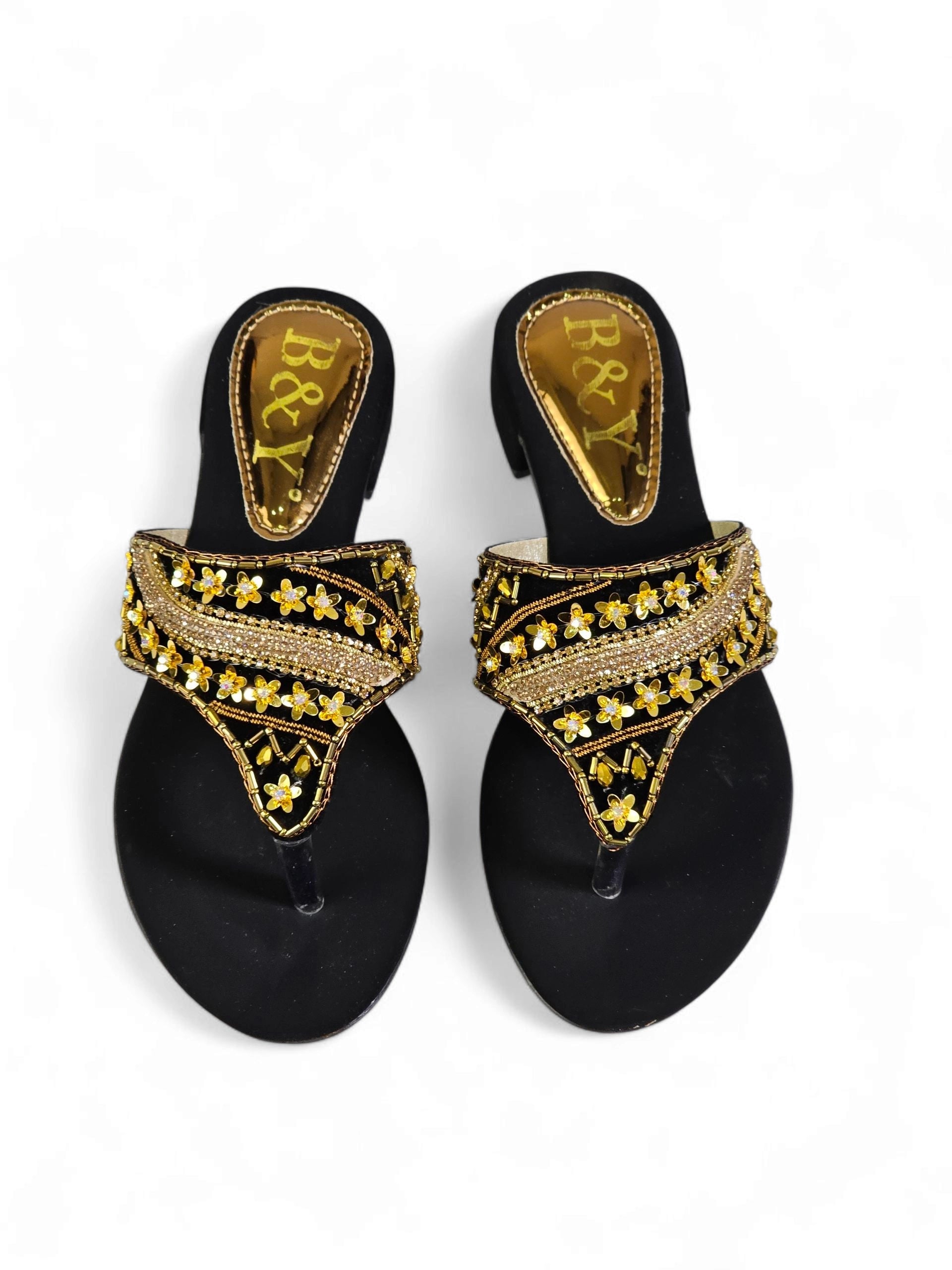 Chinelo 9495 Preto Salto Bloco