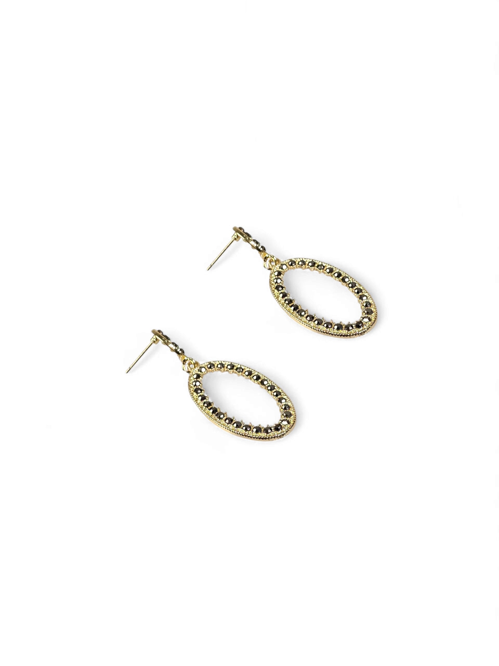 Brinco Cristal Dourado 036