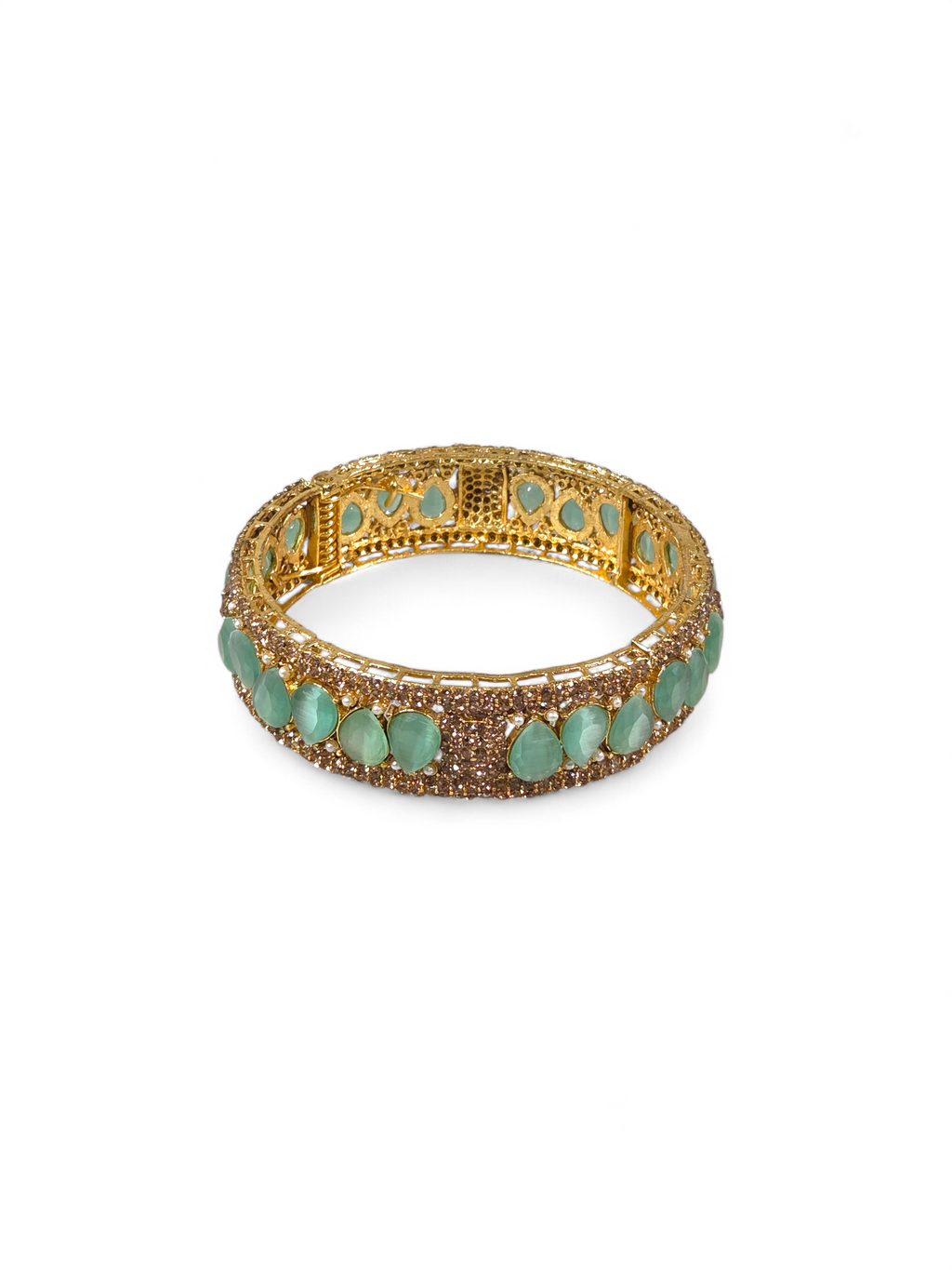 Bracelete Folheado Semi Joia Dourada #1030