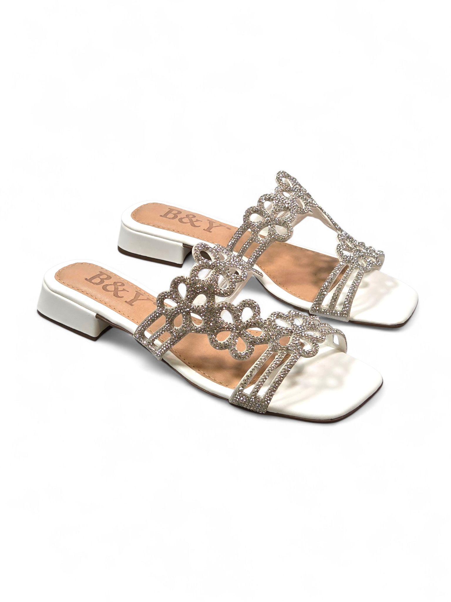 Tamanco 3001 Branco Salto Baixo (B)