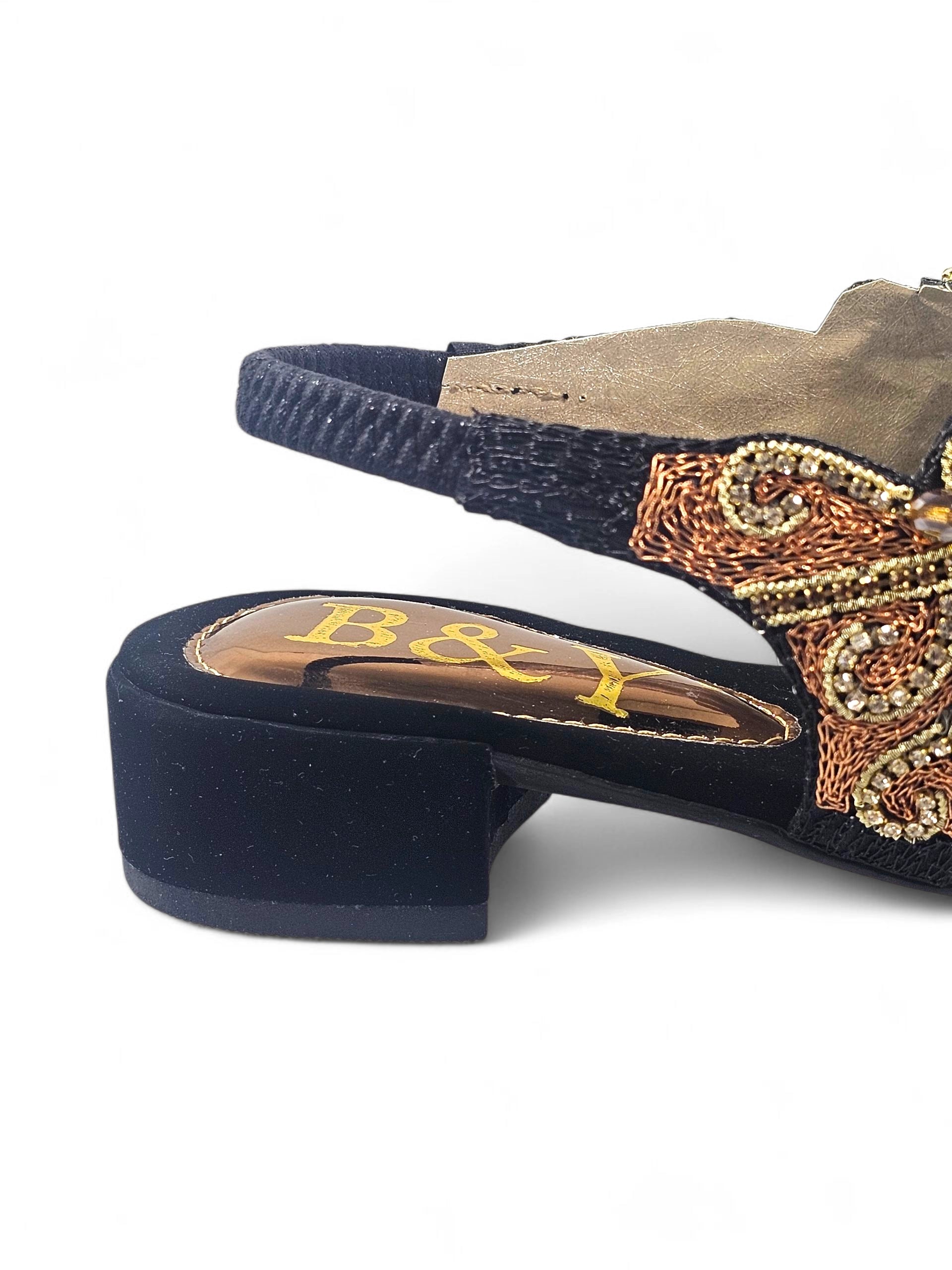 Sandália 9378 Preto Com Salto Bloco 3cm