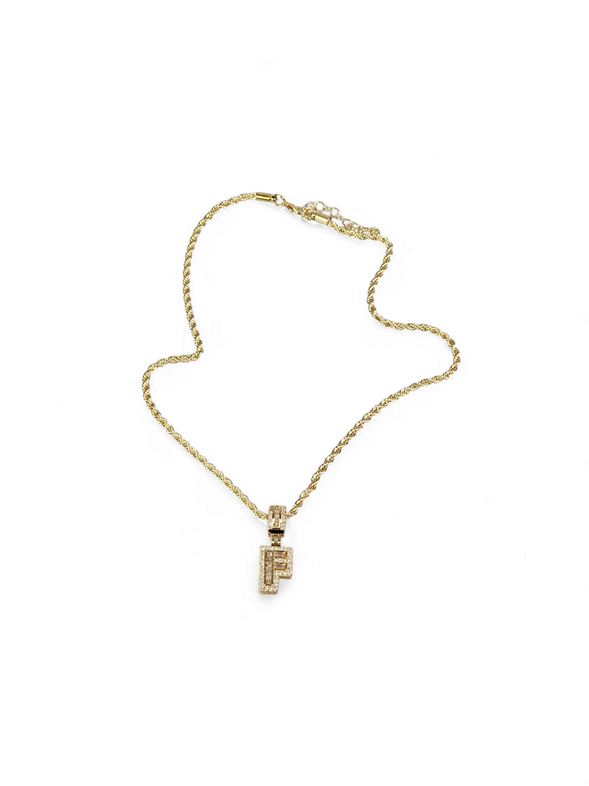 Colar Inicial (F) Zirconia