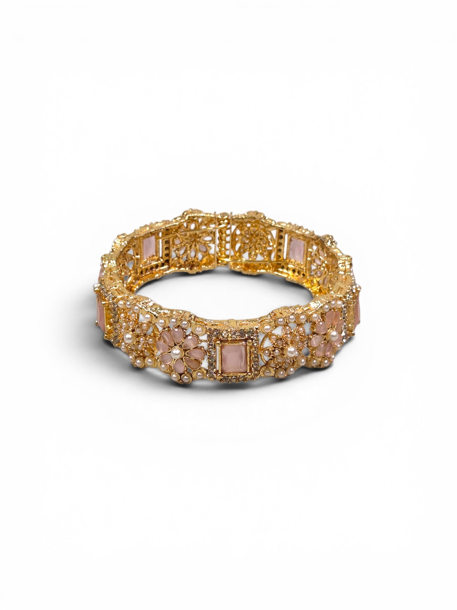 Bracelete Folheado Semi Joia Dourado #1101