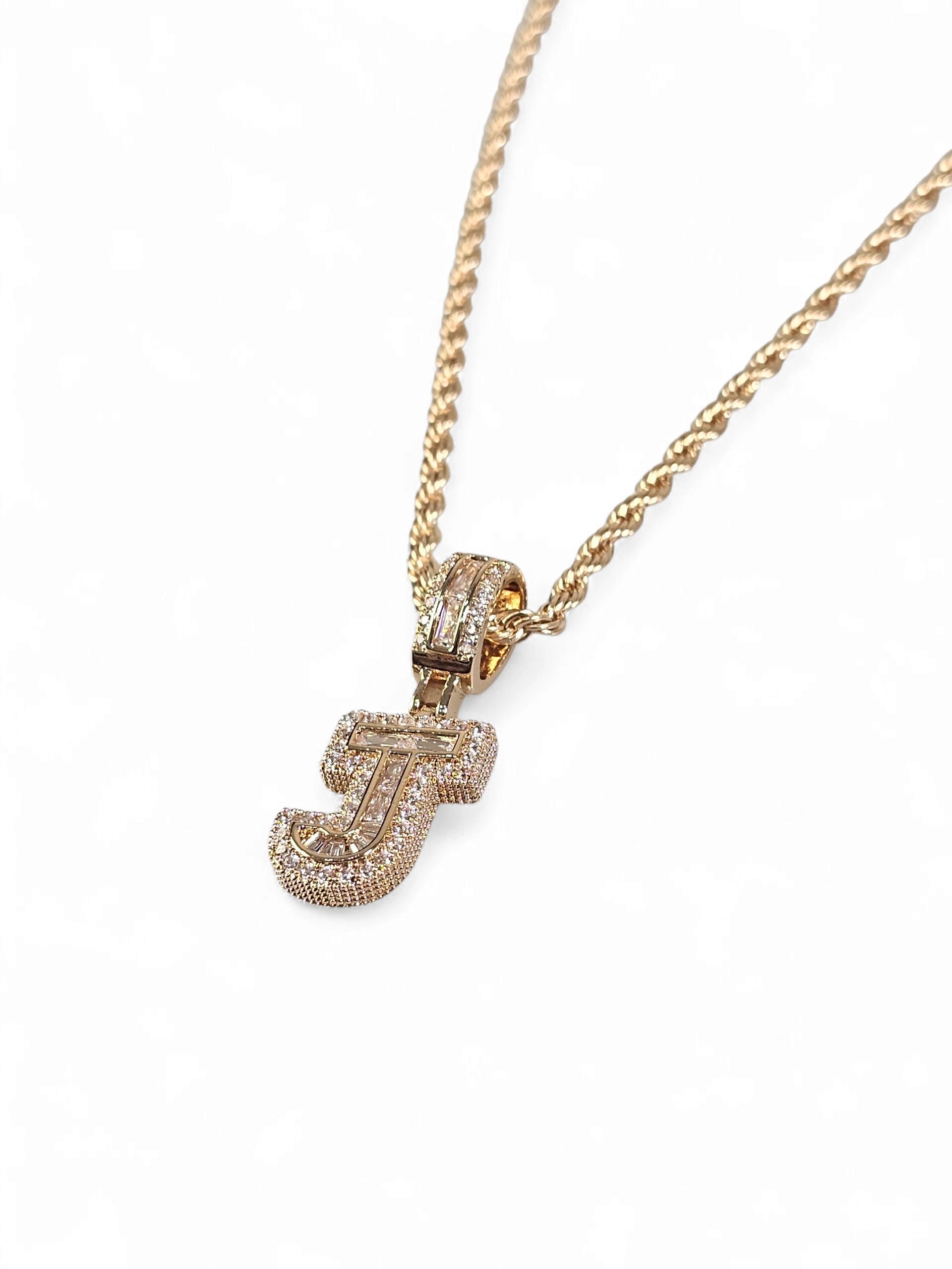 Colar Inicial (J) Zirconia