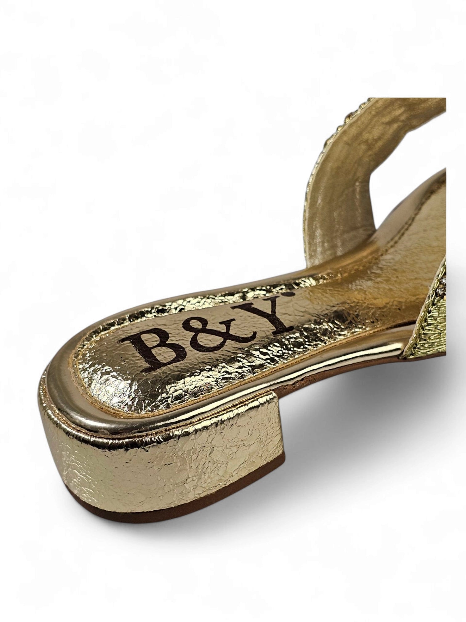 Chinelo 9622 Dourado Salto Bloco