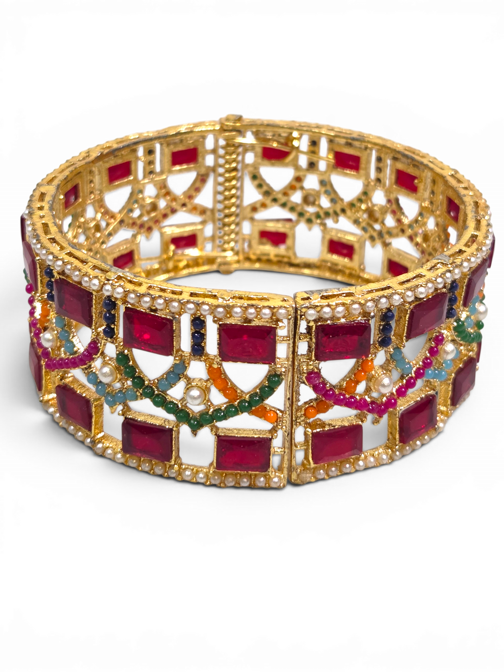 Bracelete Folheado Semi Joia Dourado #2016