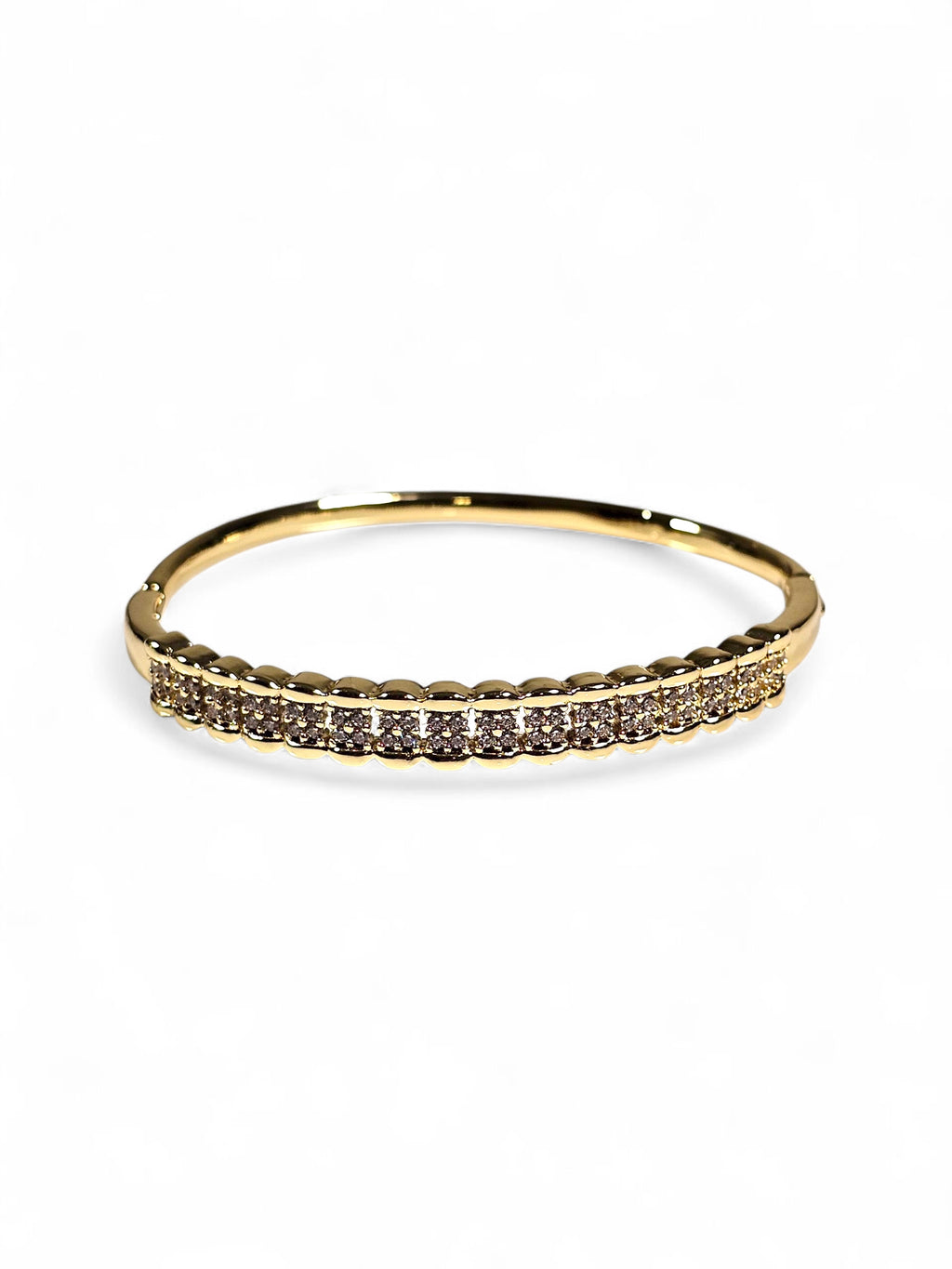 Pulseira Cristal Zirconia Dourada 013