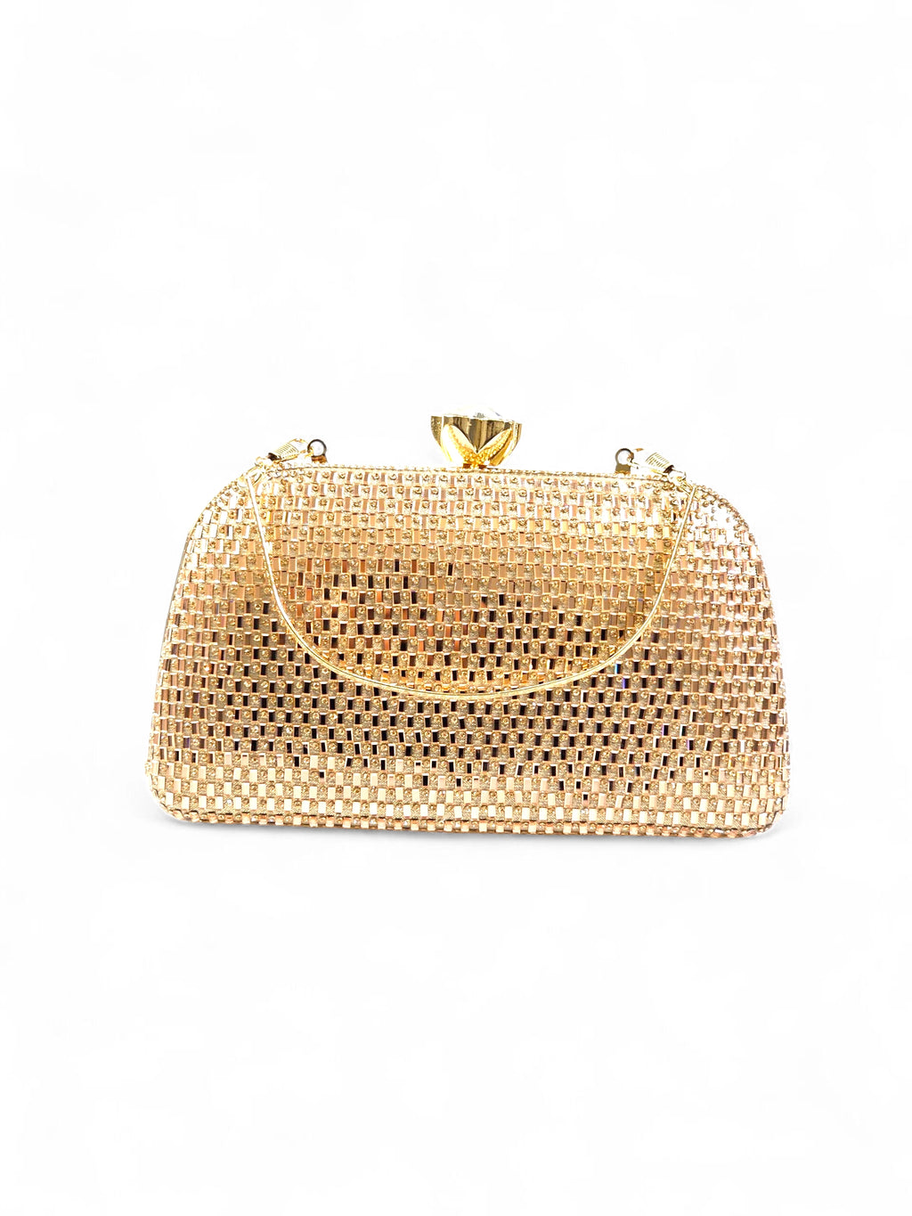 Bolsa Clutch Cristal Champagne 028