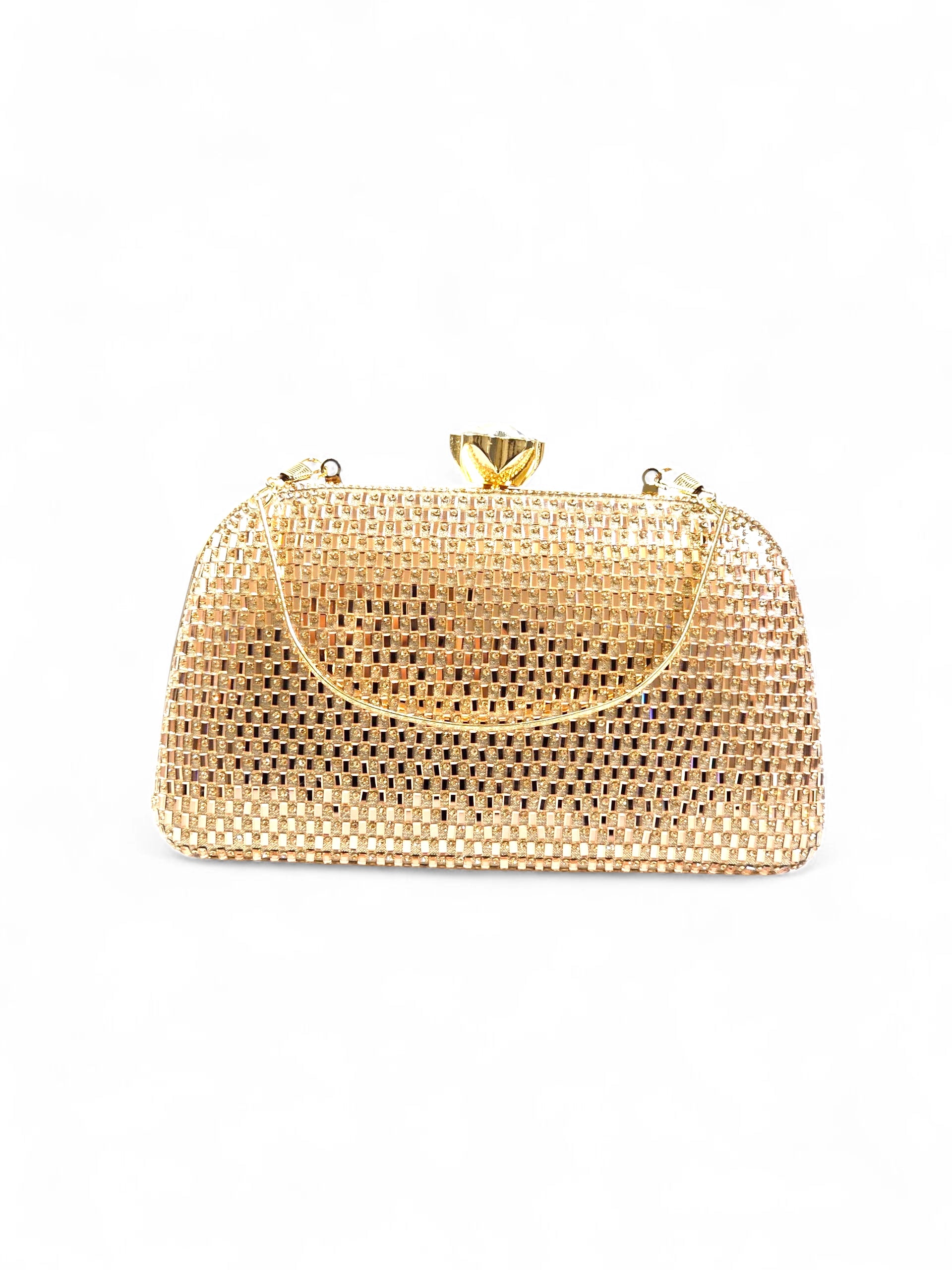 Bolsa Clutch Cristal Champagne 1028