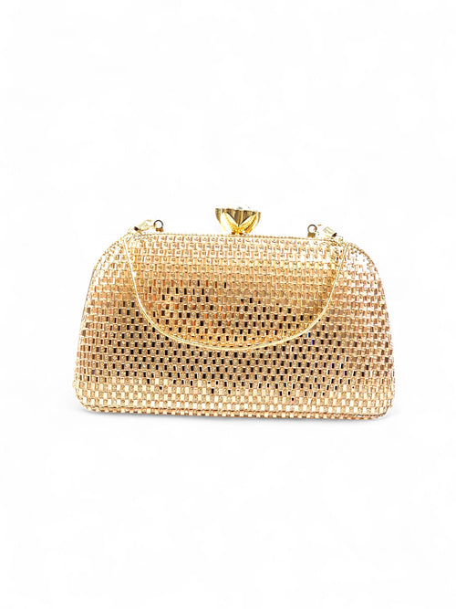 Bolsa Clutch Cristal Champagne 028