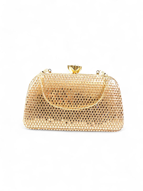 Bolsa Clutch Cristal Champagne 028