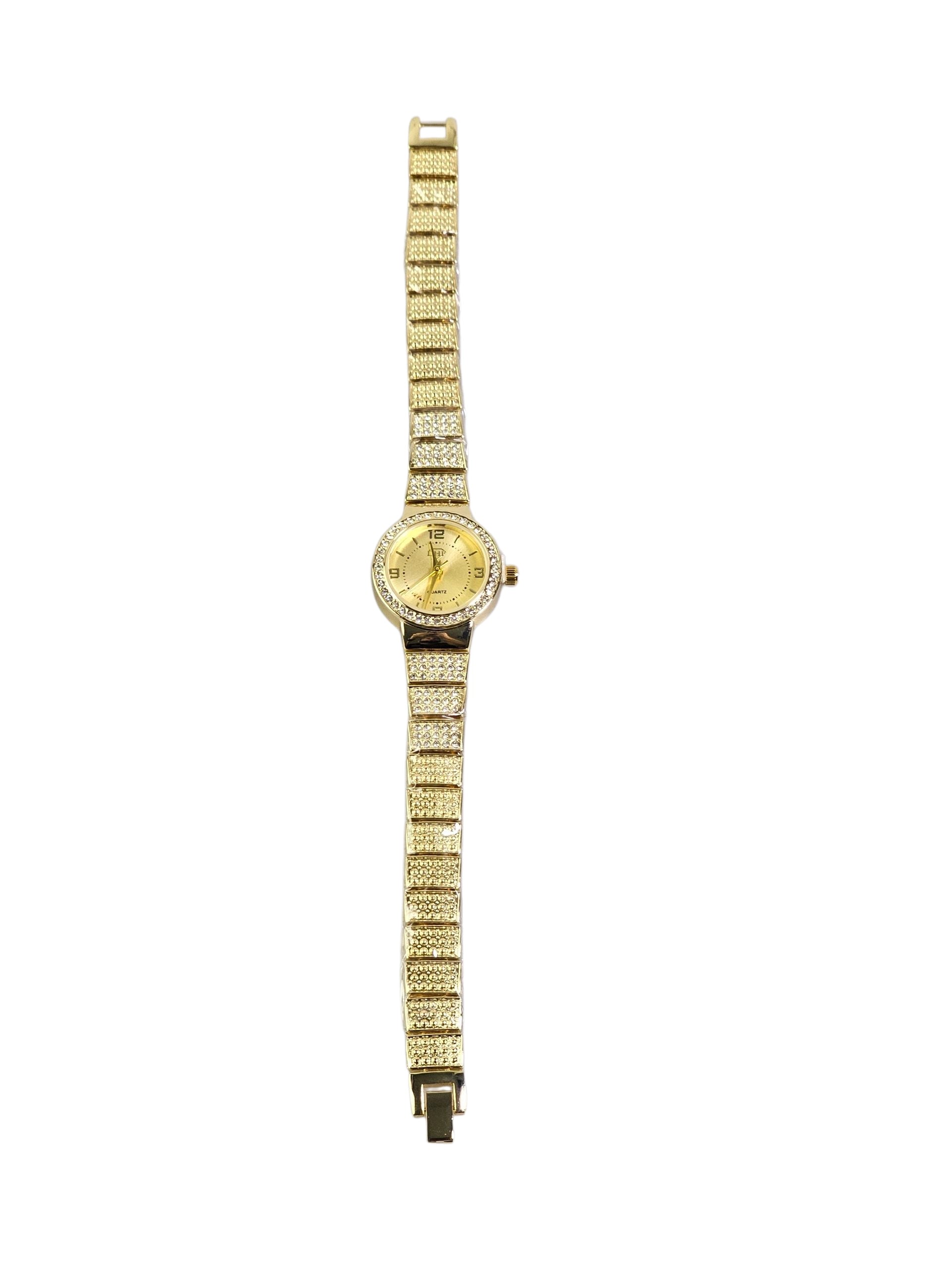 Relógio Prova d’Água com Pulseira Folheada 045