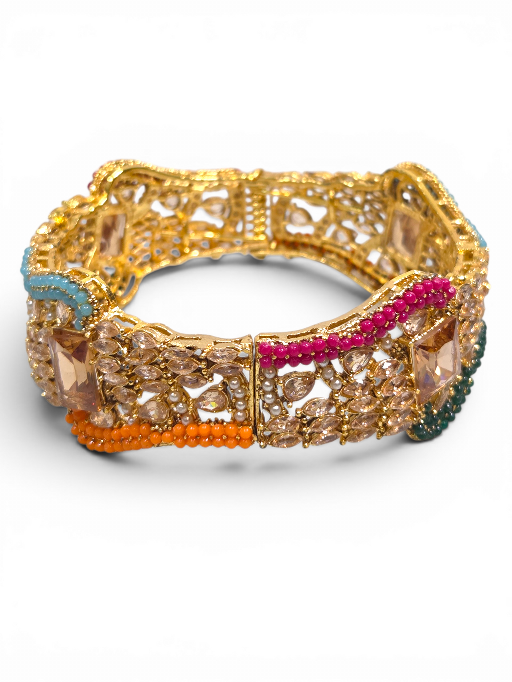 Bracelete Folheado Semi Joia Dourado #2027