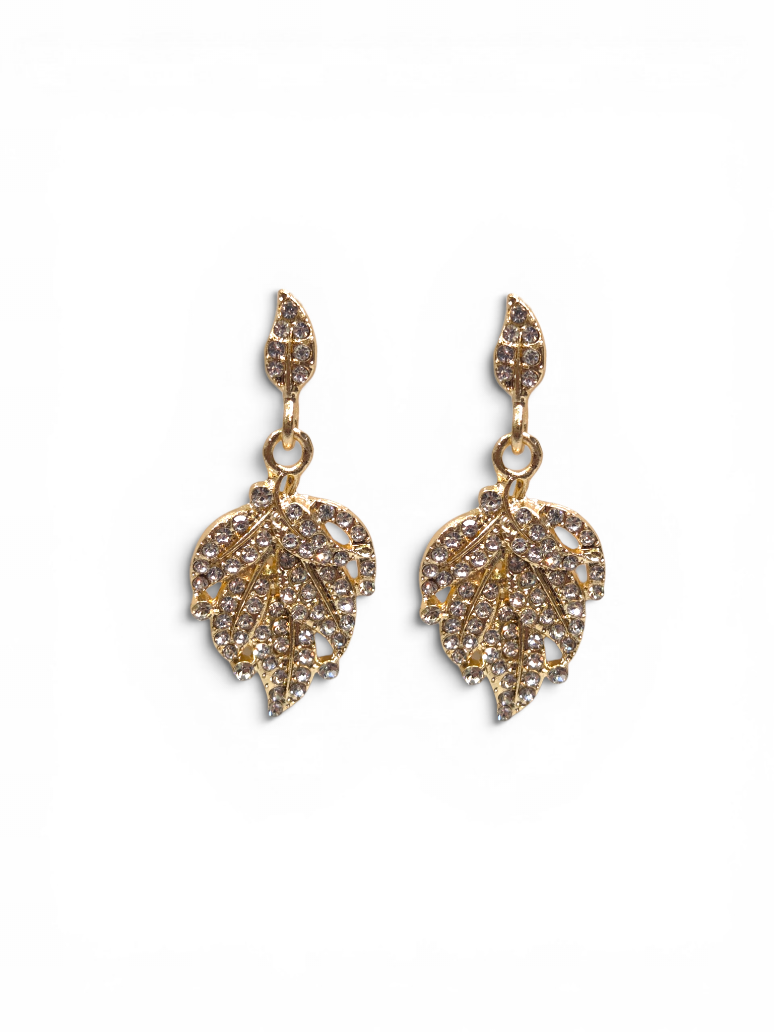 Brinco Cristal Zirconia Dourada #2015