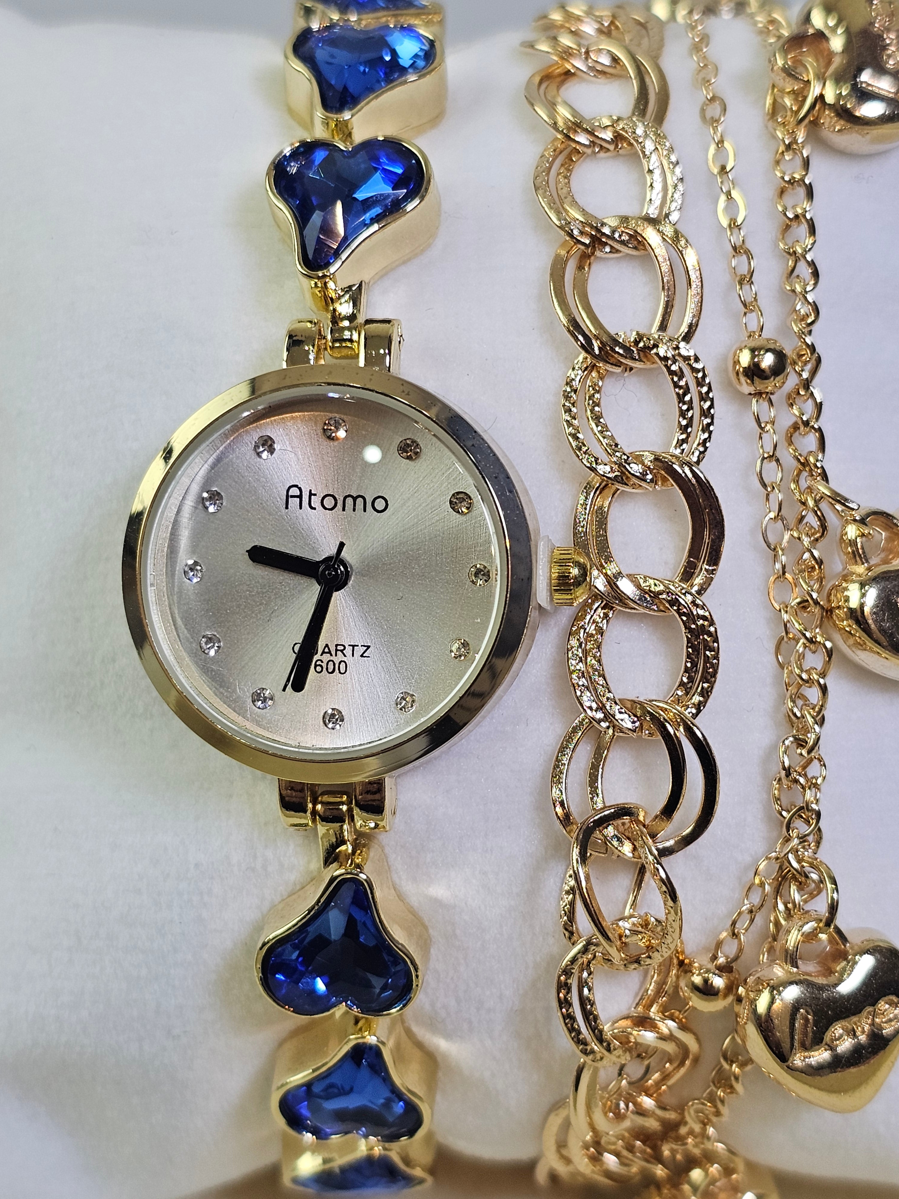 Relógio Prova d’Água com Pulseira Folheada 032