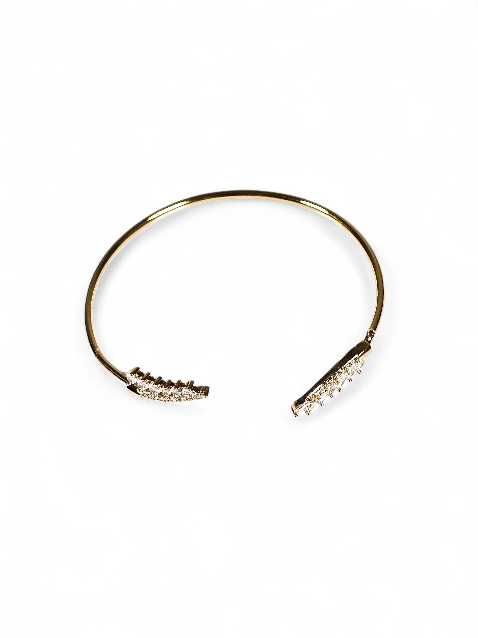 Pulseira Cristal Zirconia Dourada 018