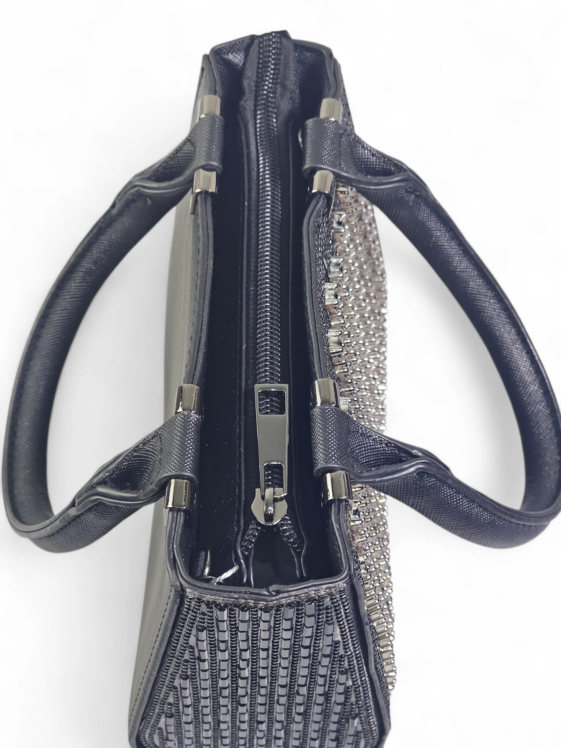 Bolsa Luxo Cristal Preto 1031