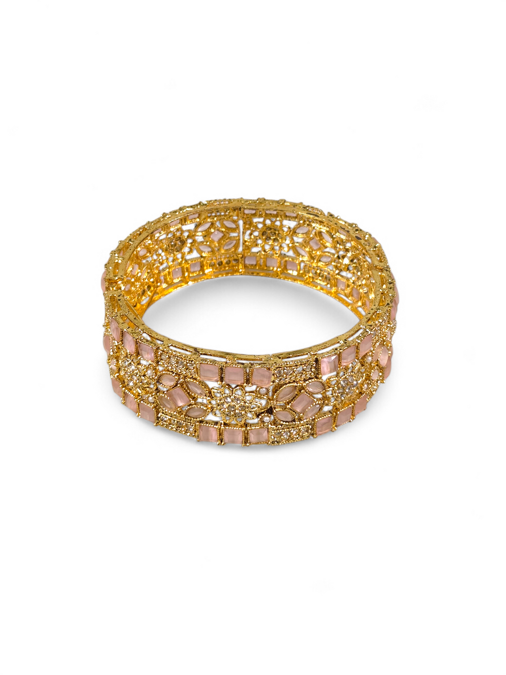 Bracelete Folheado Semi Joia Dourada #1042