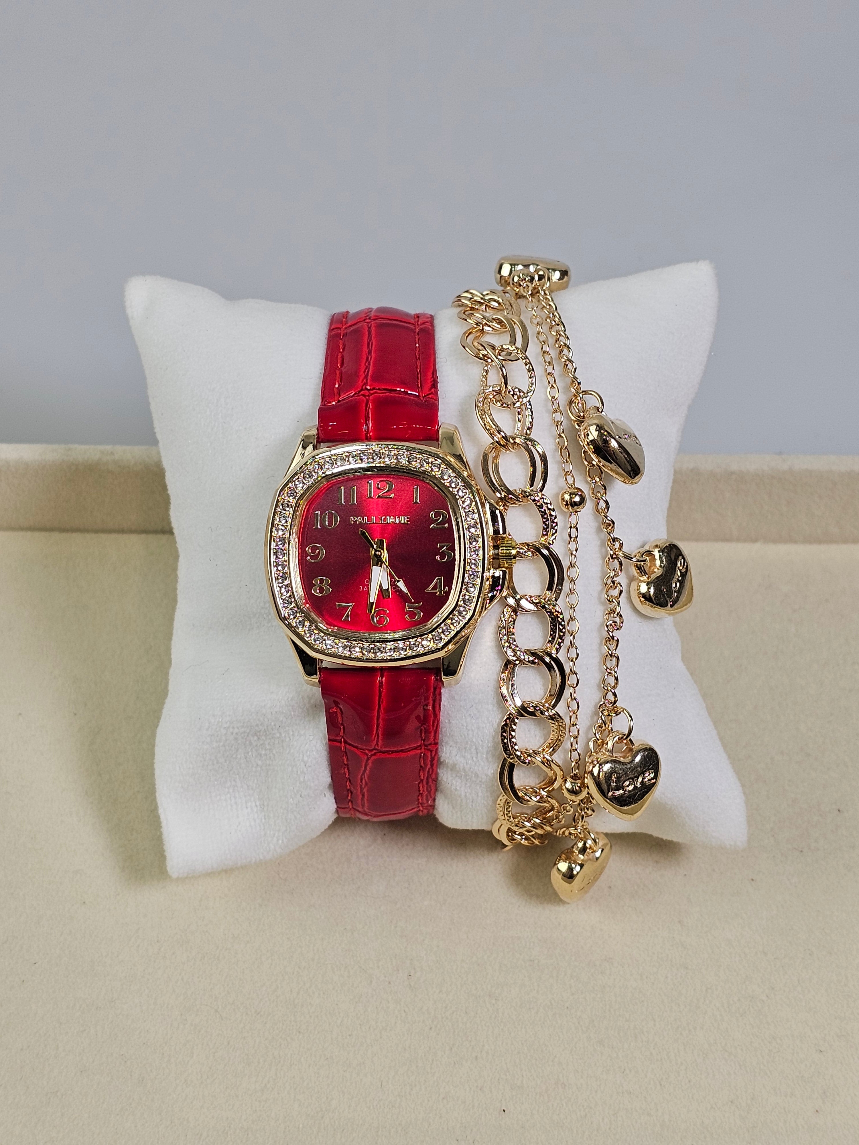 Relógio Prova d’Água com Pulseira Folheada 040