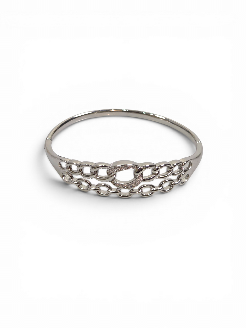 Pulseira Cristal Zirconia Prata 2009