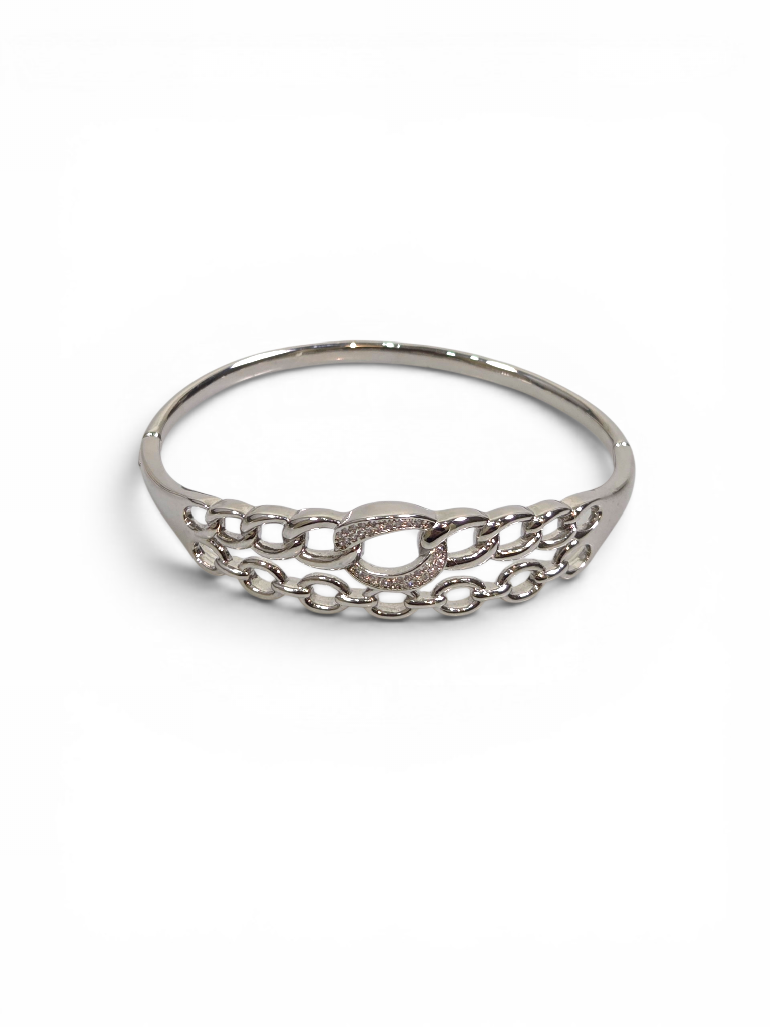 Pulseira Cristal Zirconia Prata 2009