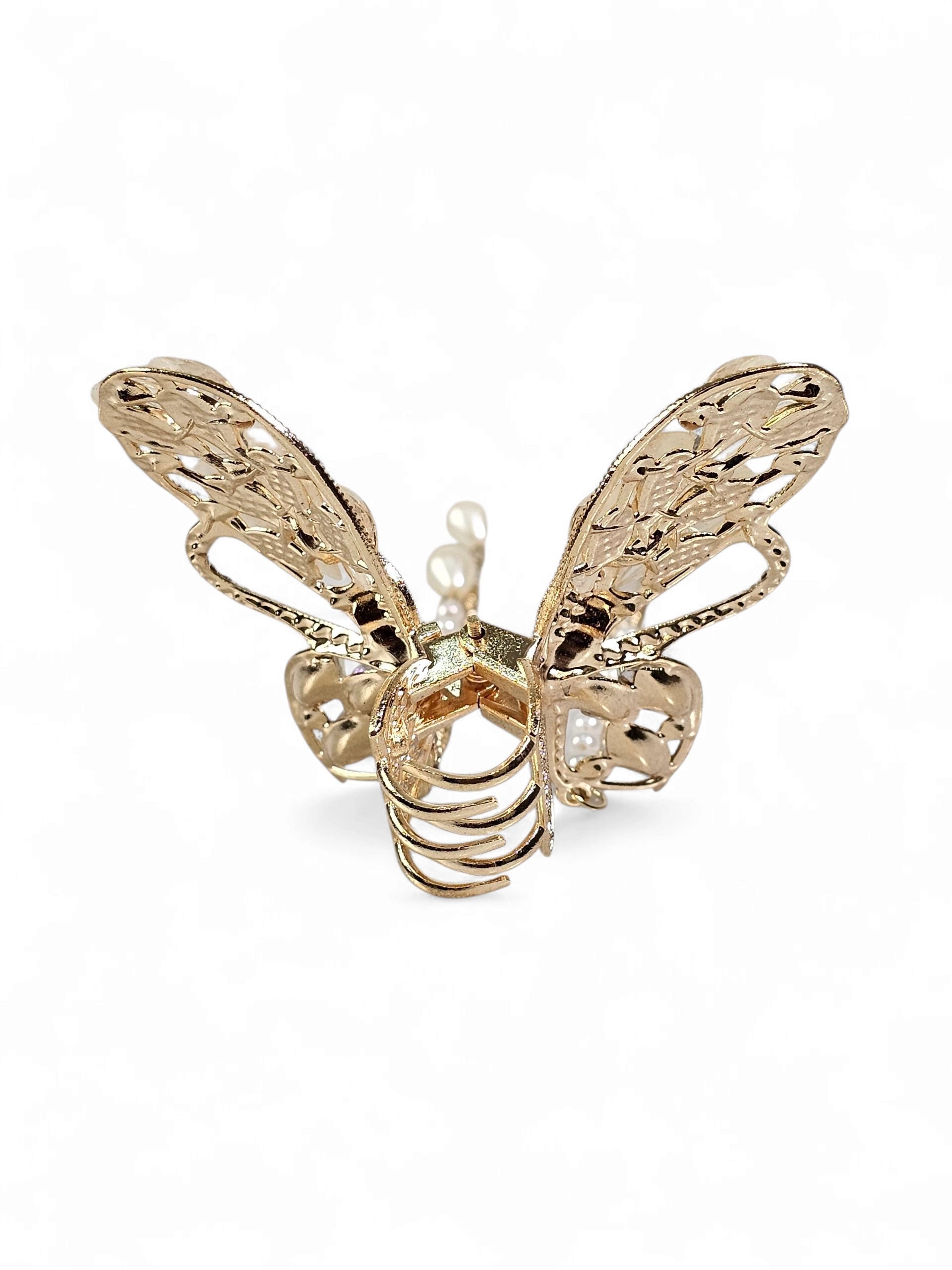 Prendedor Cristal Borboleta Grande 057