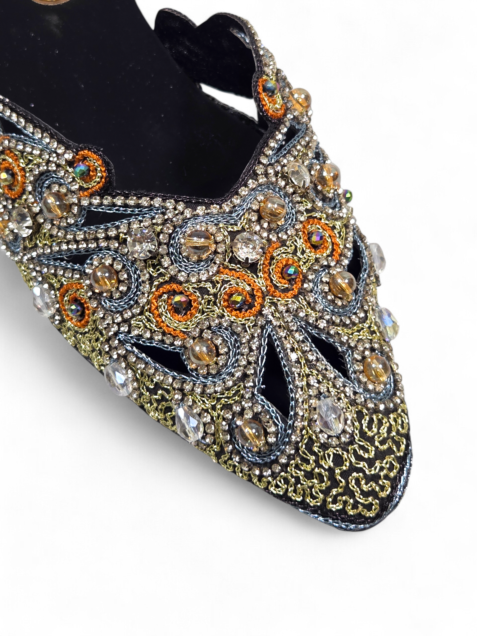 Mule 9697 Preto Toque de Ouro Salto Médio