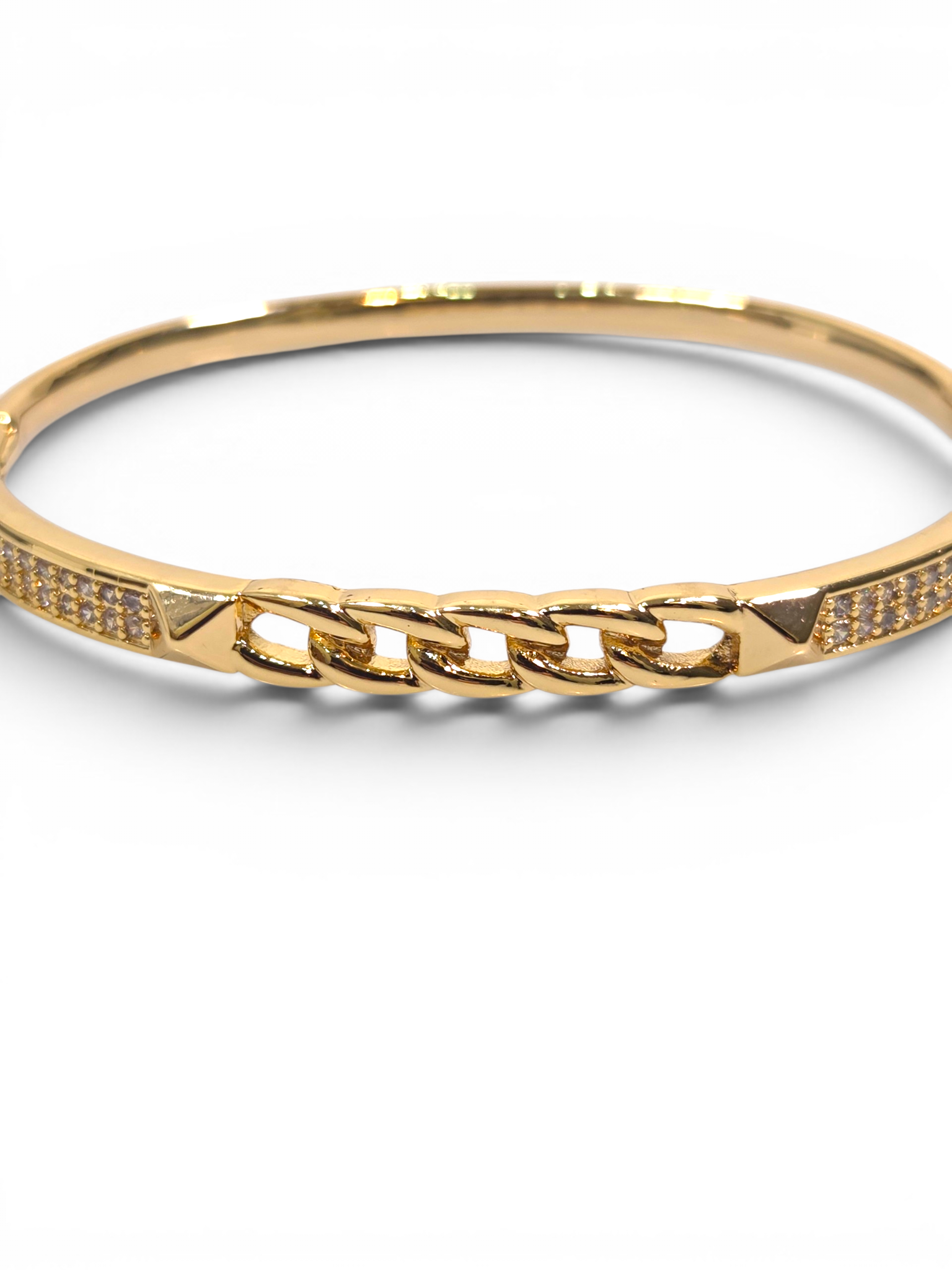 Pulseira Cristal Zirconia Dourada 2003