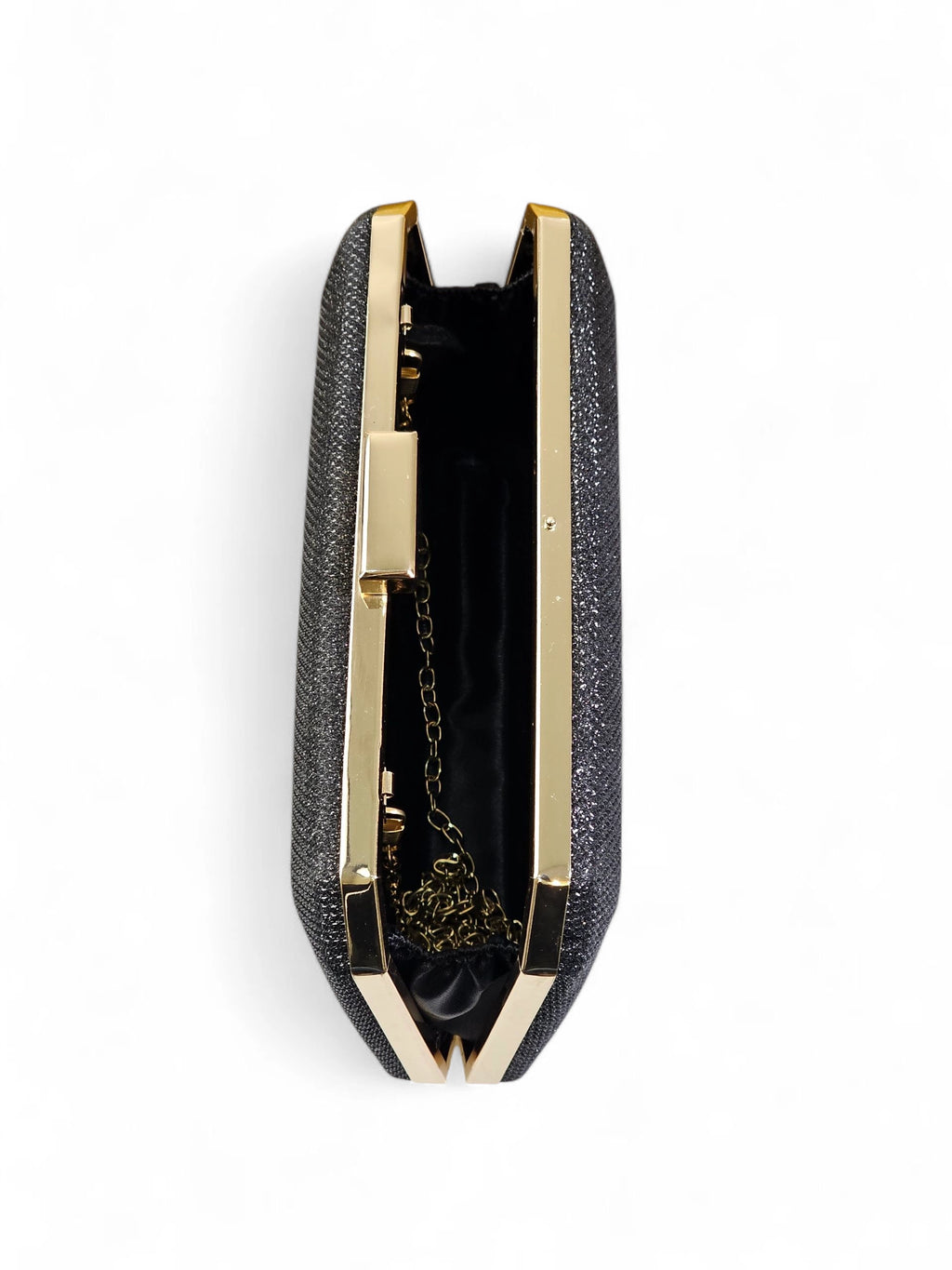 Bolsa Clutch Glitter Preto 1025