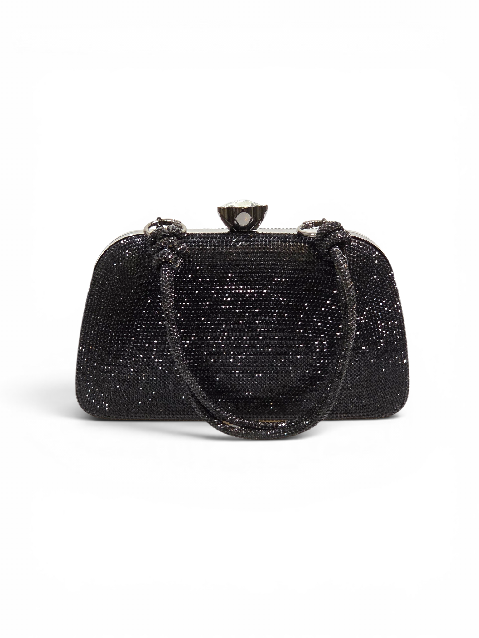 Bolsa Luxo Clutch Cristal Preto 1089