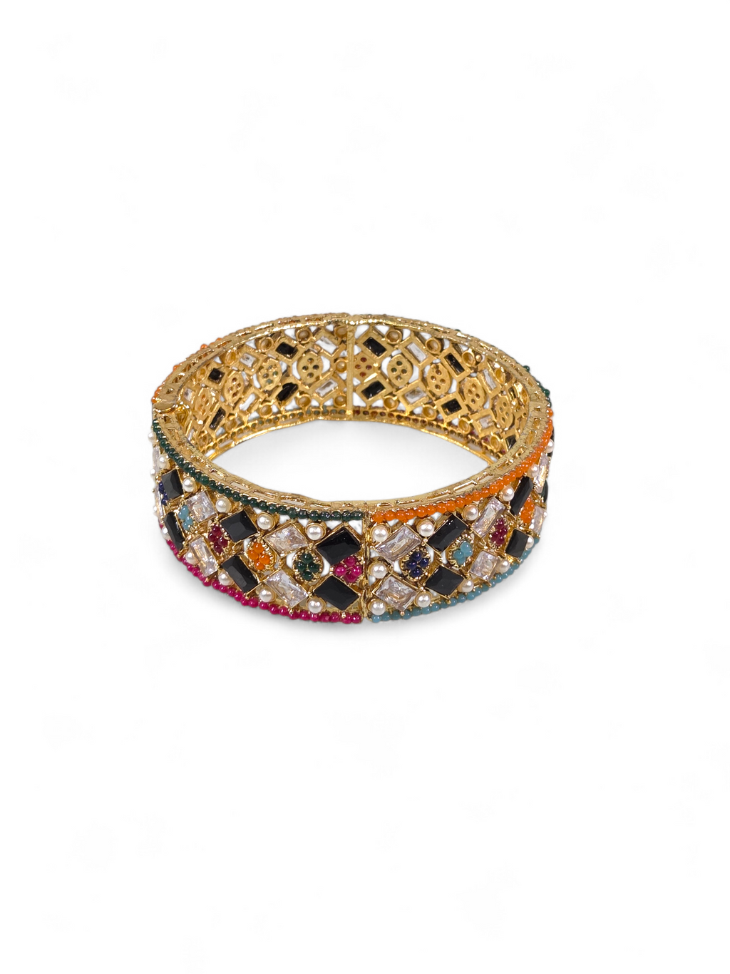 Bracelete Folheado Semi Joia Dourada #1043