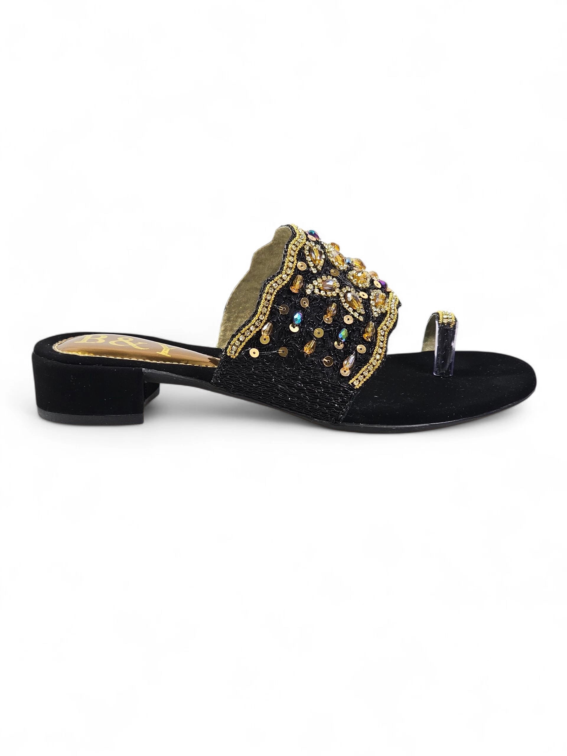 Tamanco 9430 Preto Salto Bloco