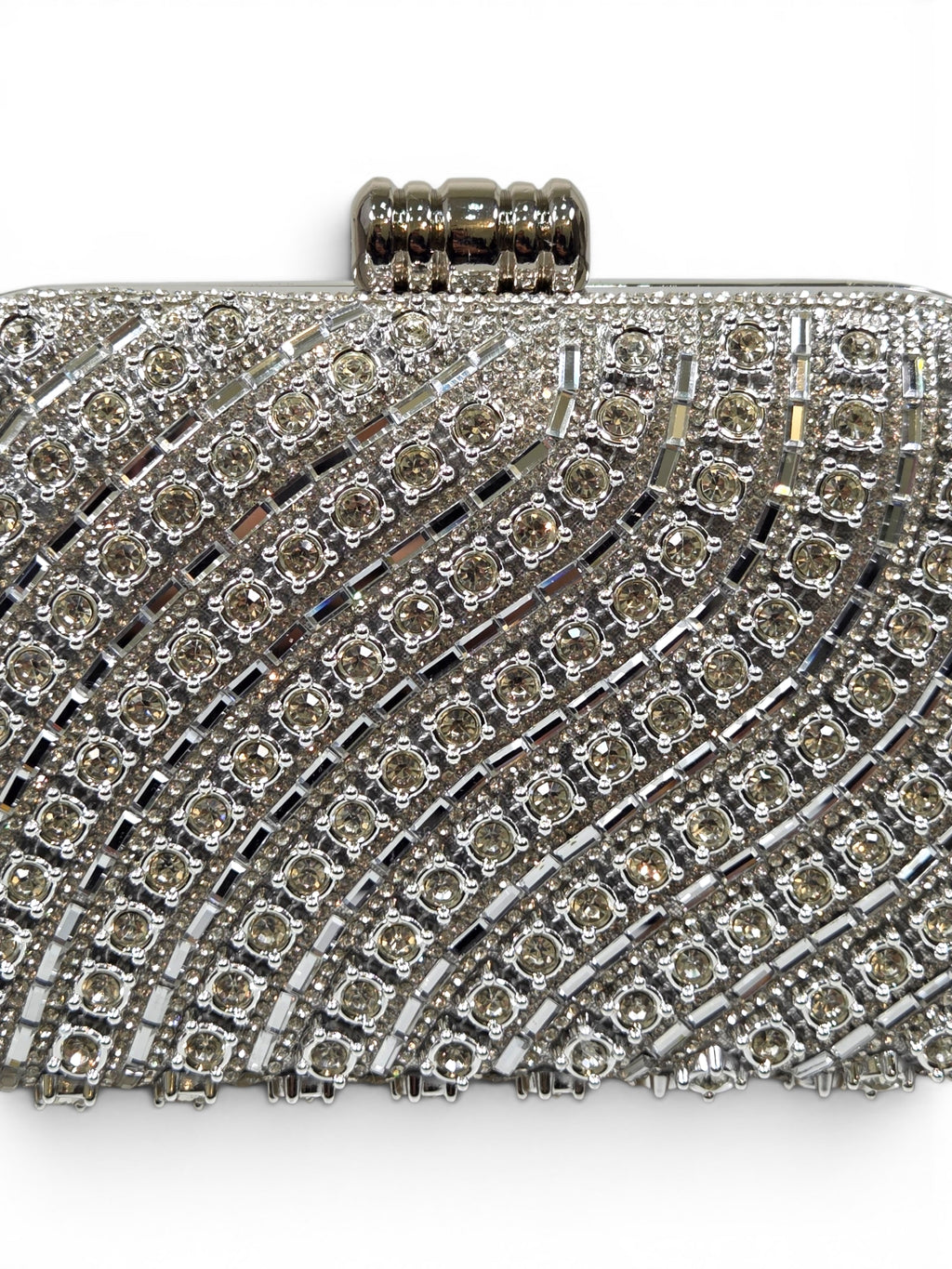 Bolsa Stella Clutch Cristal Prata 1087