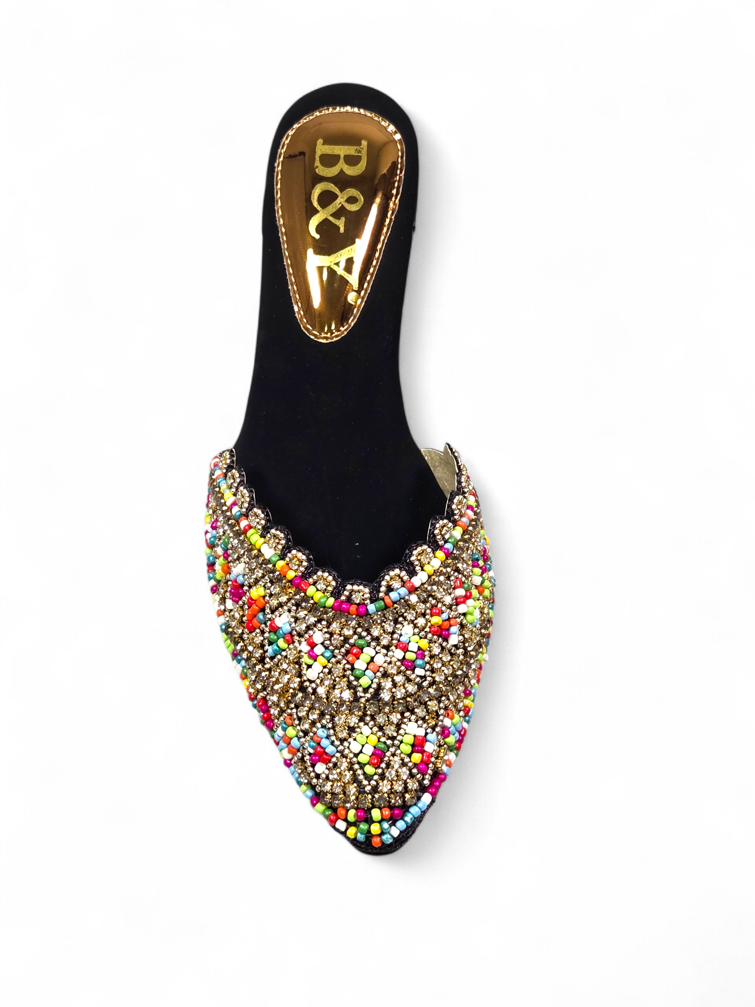 Mule 9221 Preto Colorido Salto Médio