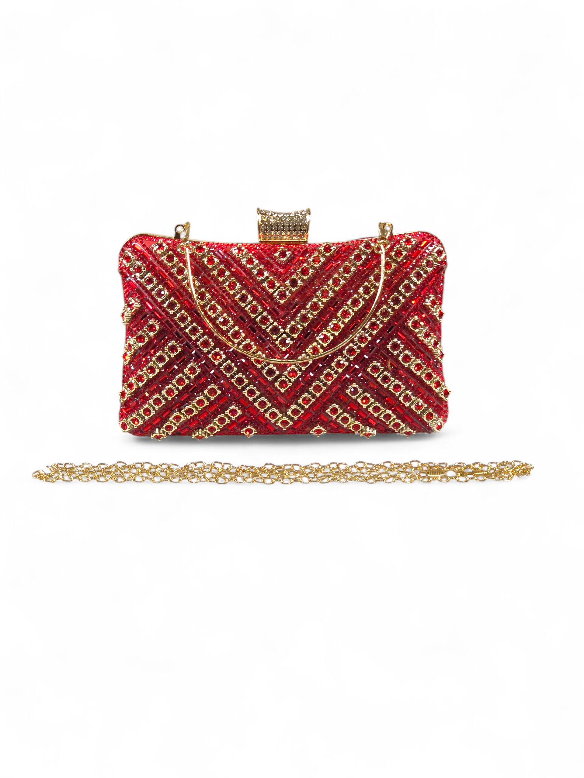 Bolsa Clutch Cristal Vermelho 1050
