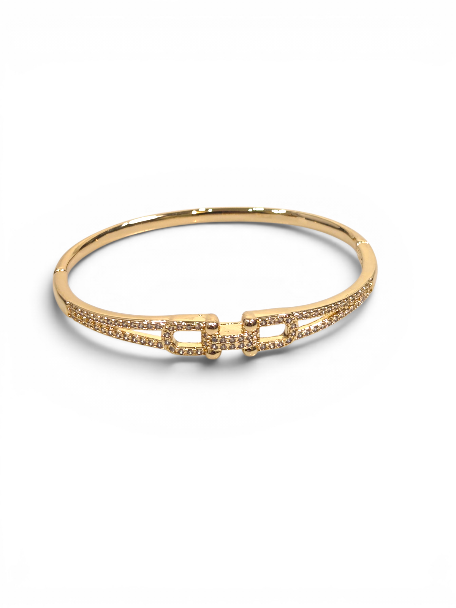 Pulseira Cristal Zirconia Dourada 2007