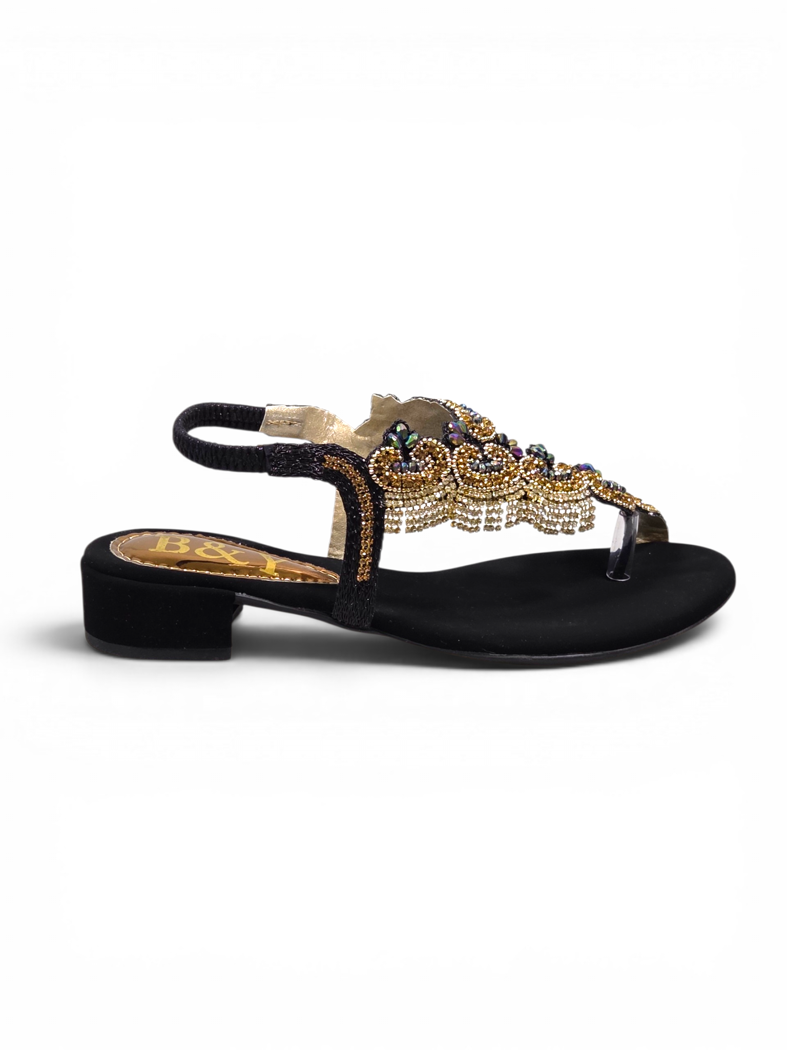Sandália 9803 Preto Salto Bloco 3 cm