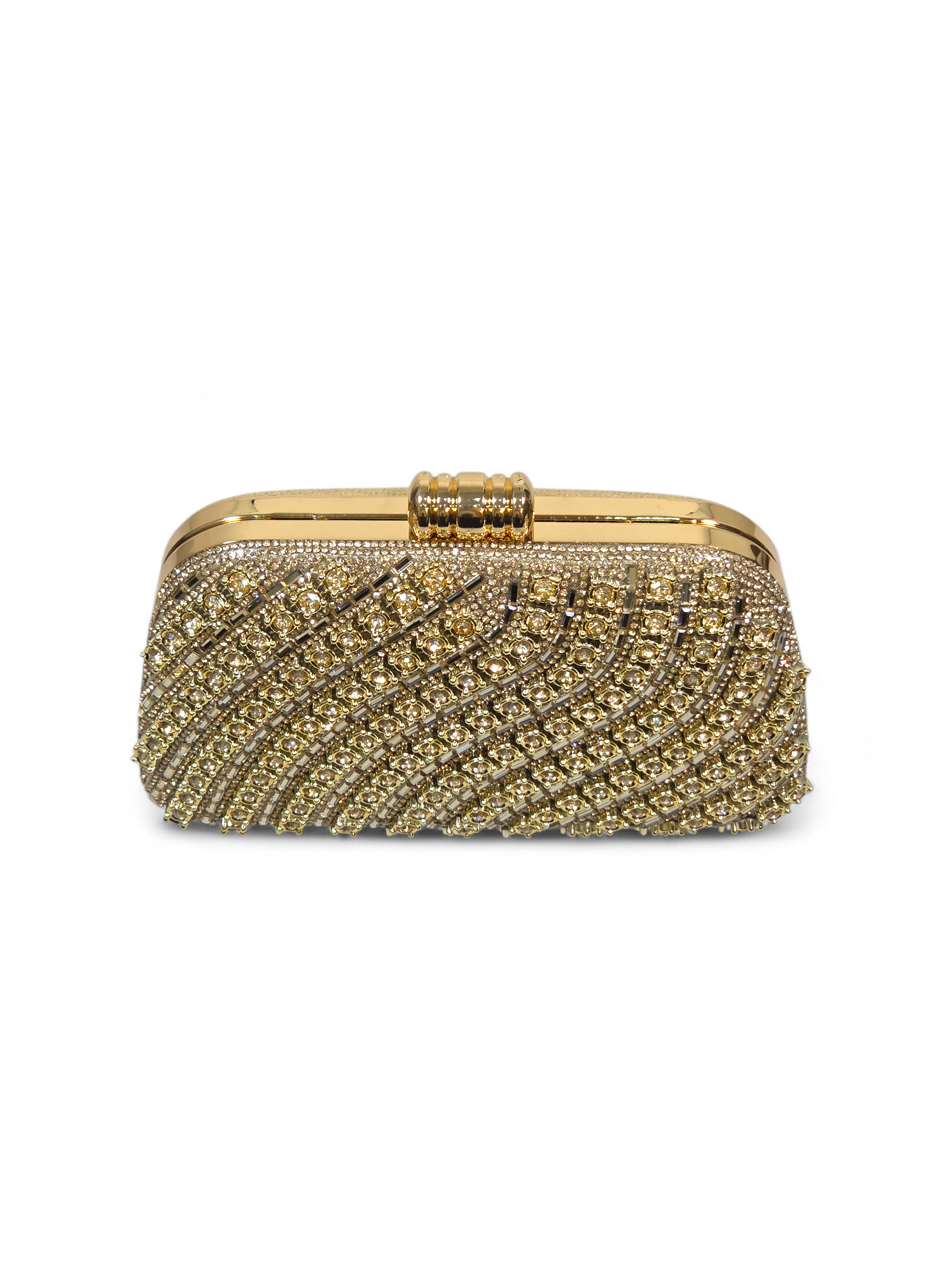 Bolsa Stella Clutch Cristal Dourado 1060