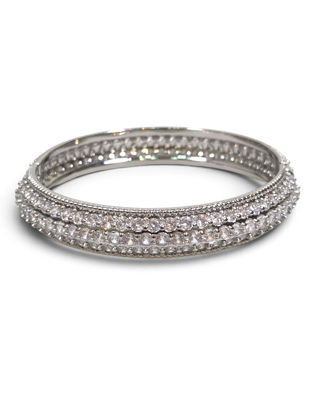 Pulseira Cristal Zirconia Prata 2017